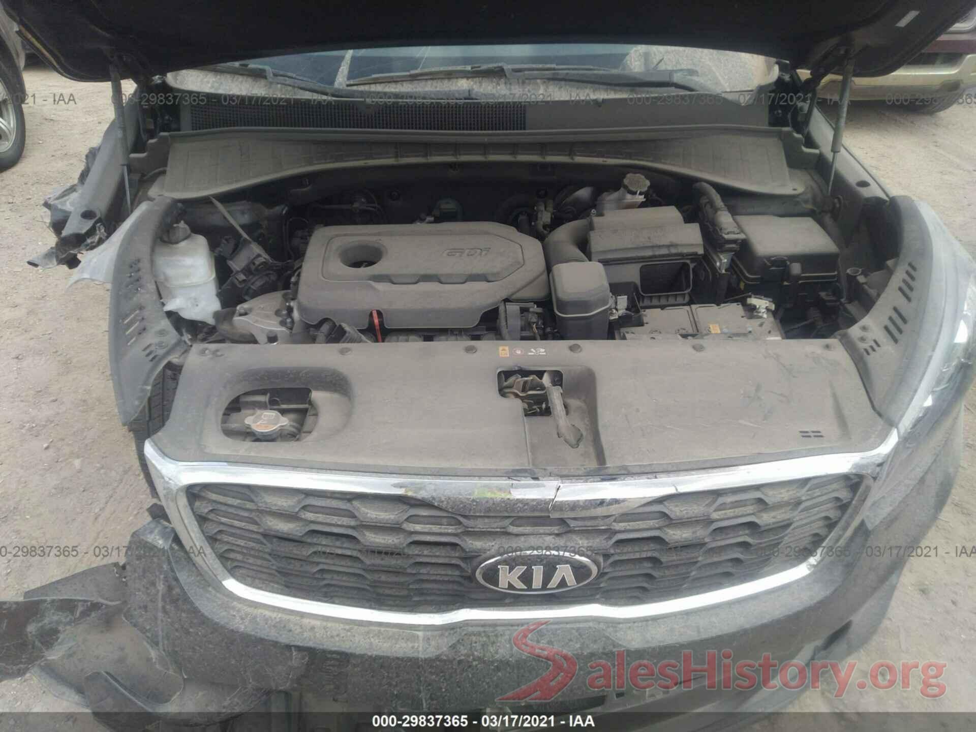 5XYPG4A38KG579892 2019 KIA SORENTO