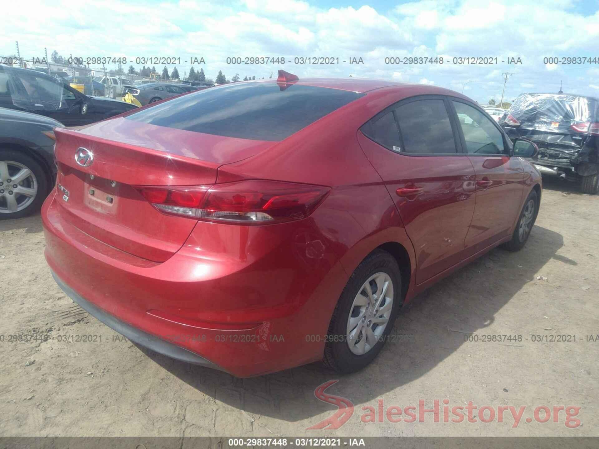 5NPD74LF1HH182133 2017 HYUNDAI ELANTRA