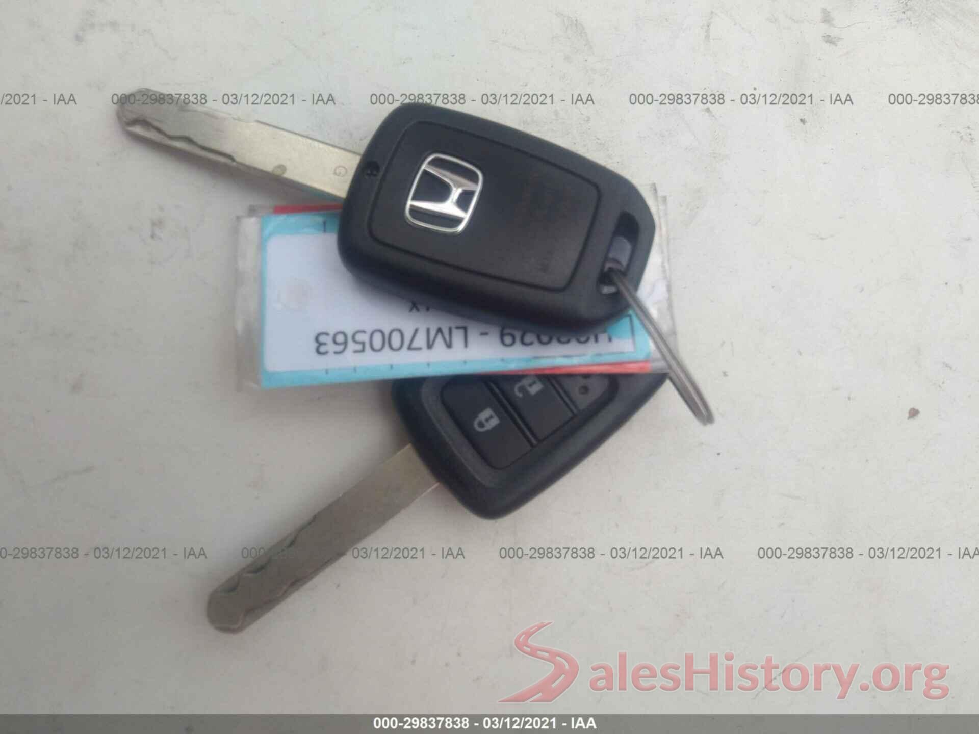 3HGGK5H43LM700563 2020 HONDA FIT