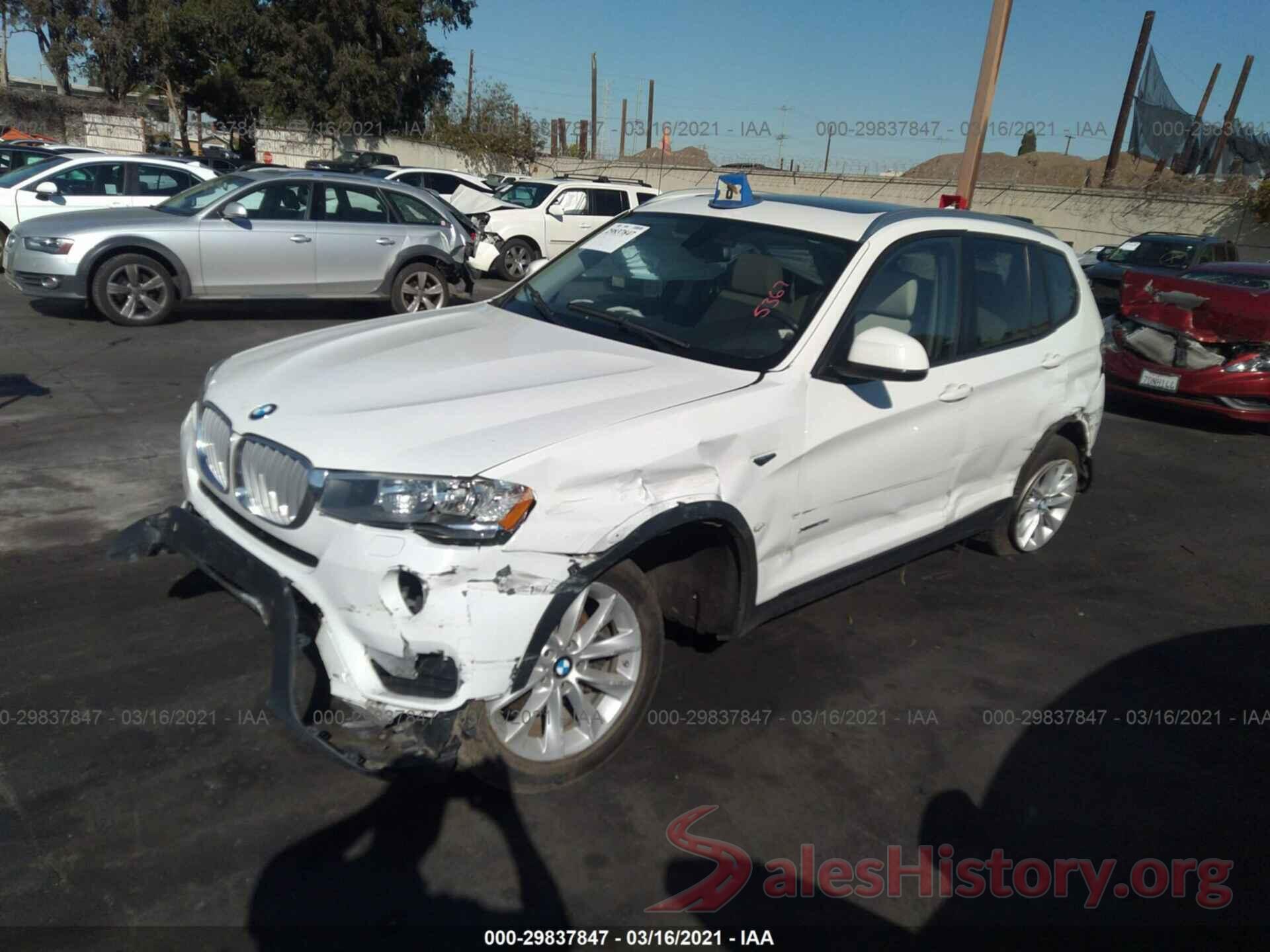 5UXWX9C57G0D87367 2016 BMW X3