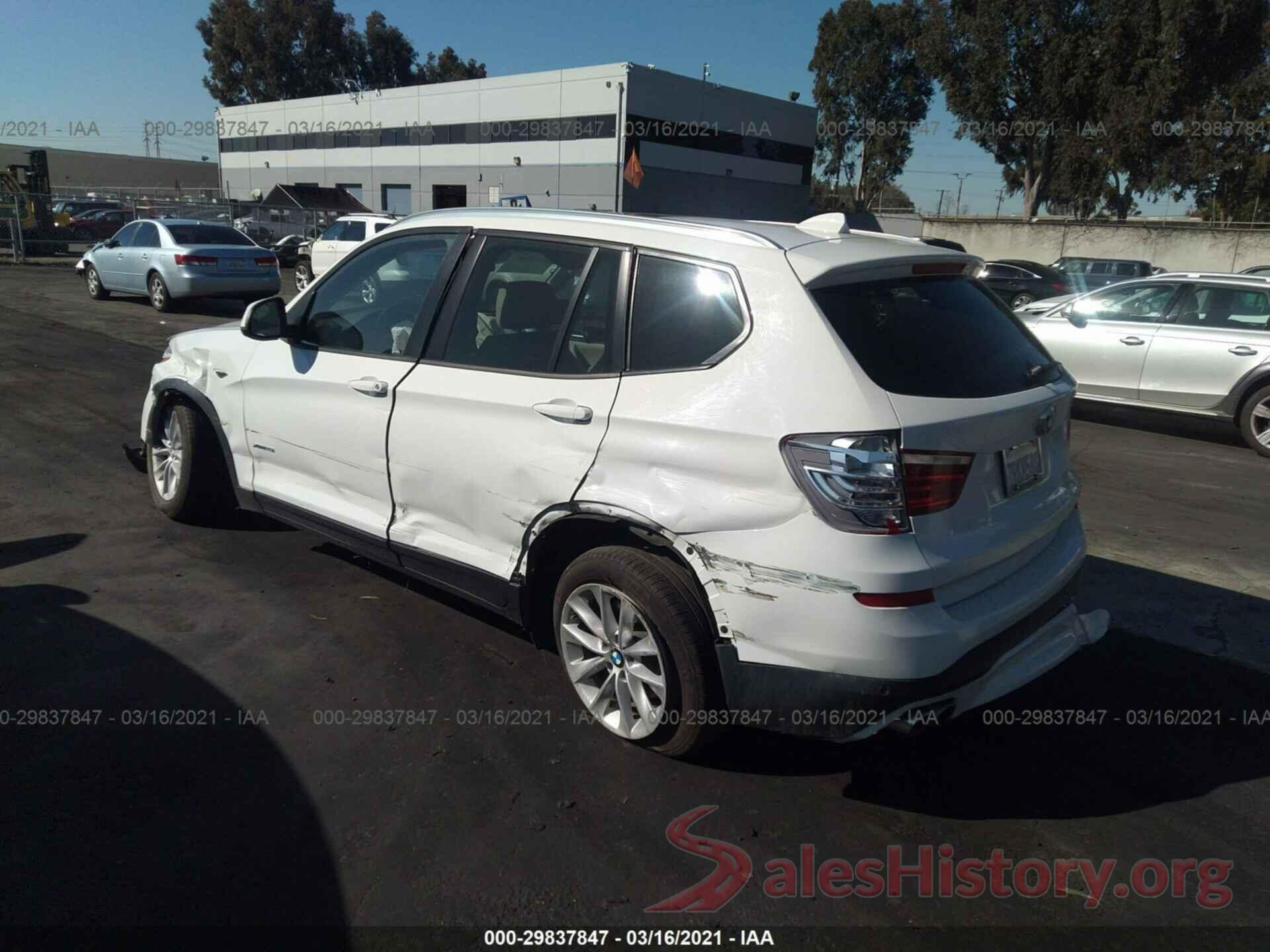 5UXWX9C57G0D87367 2016 BMW X3