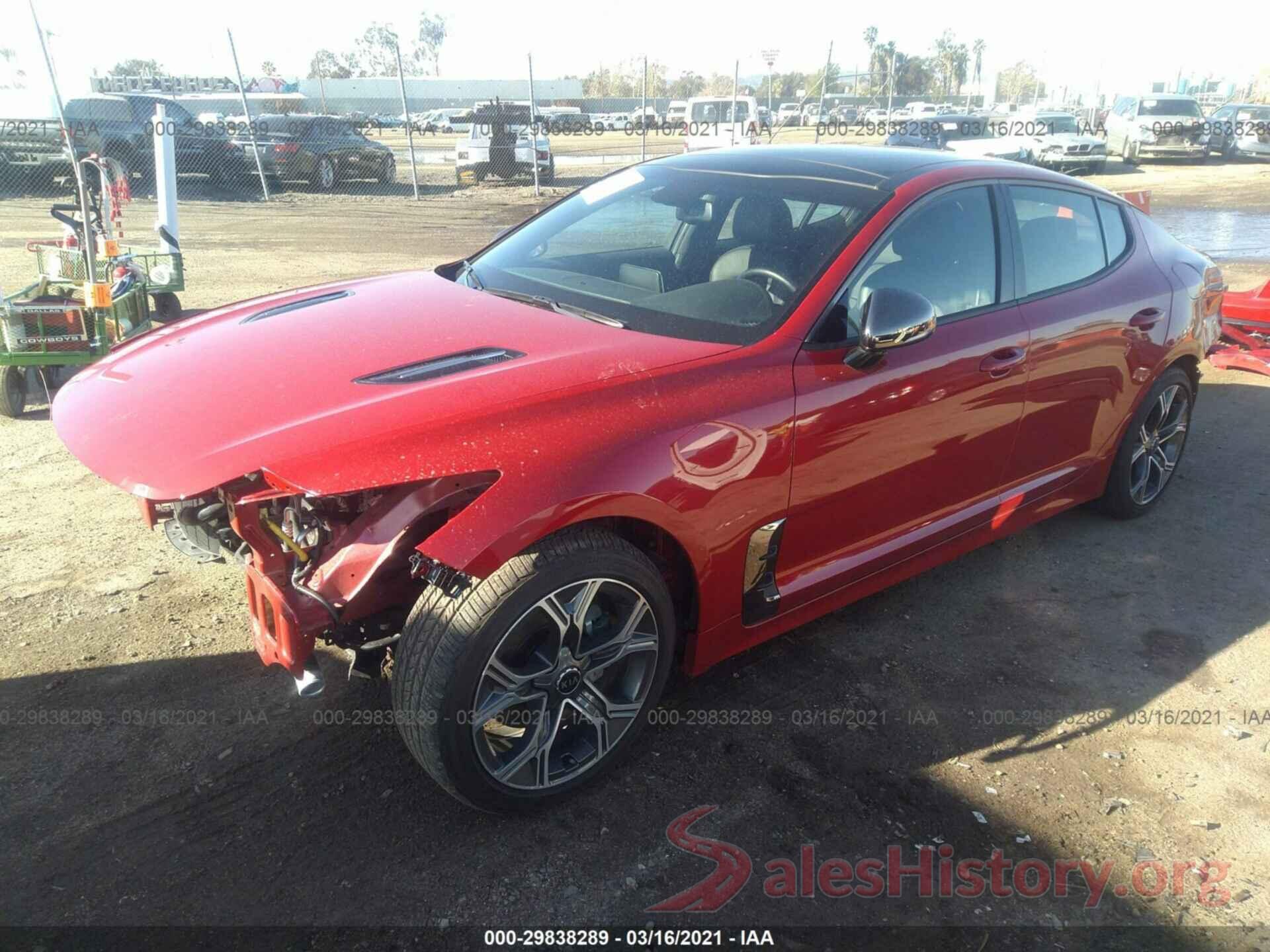 KNAE15LA2L6082851 2020 KIA STINGER