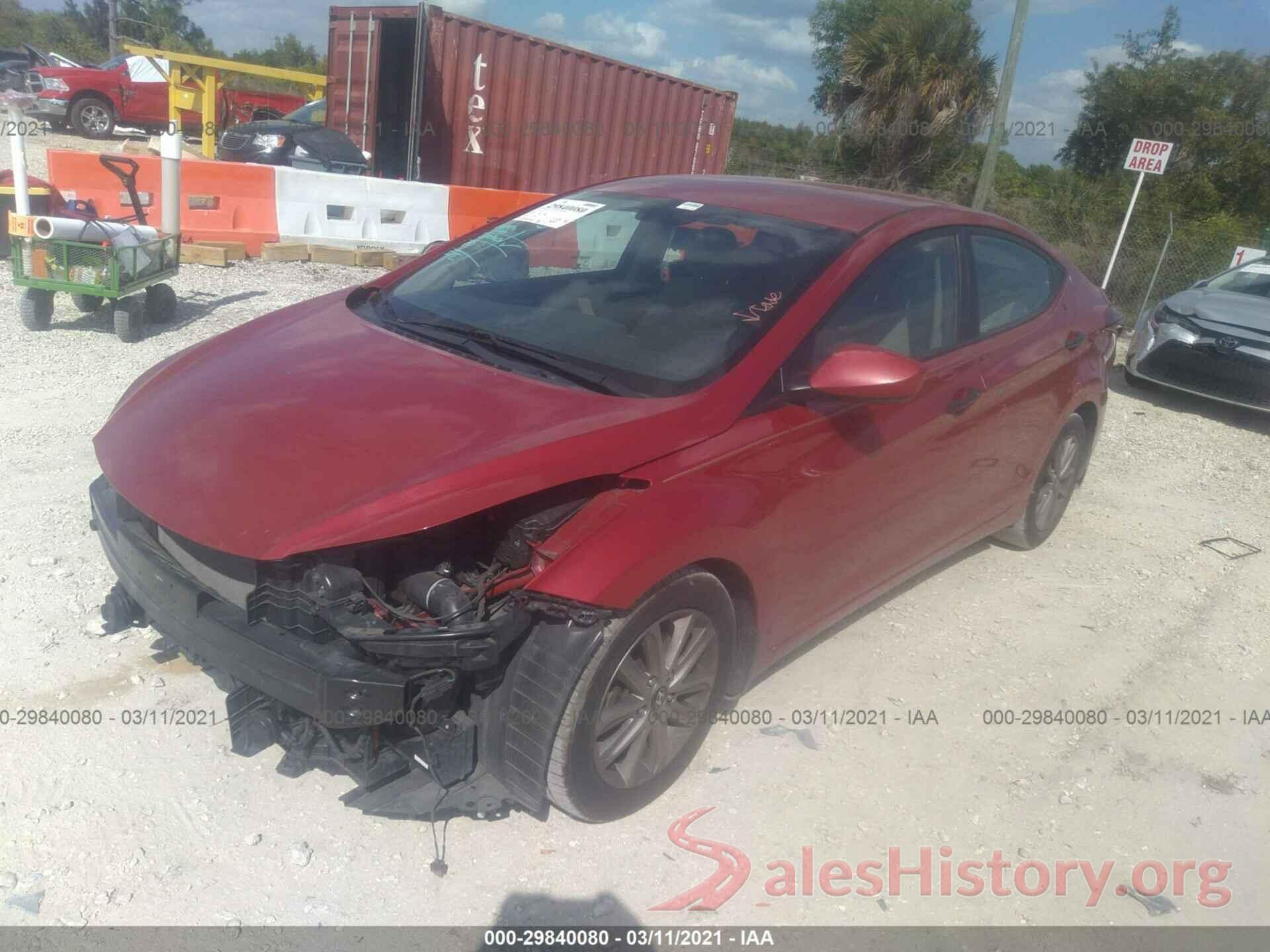 KMHDH4AE6GU519936 2016 HYUNDAI ELANTRA