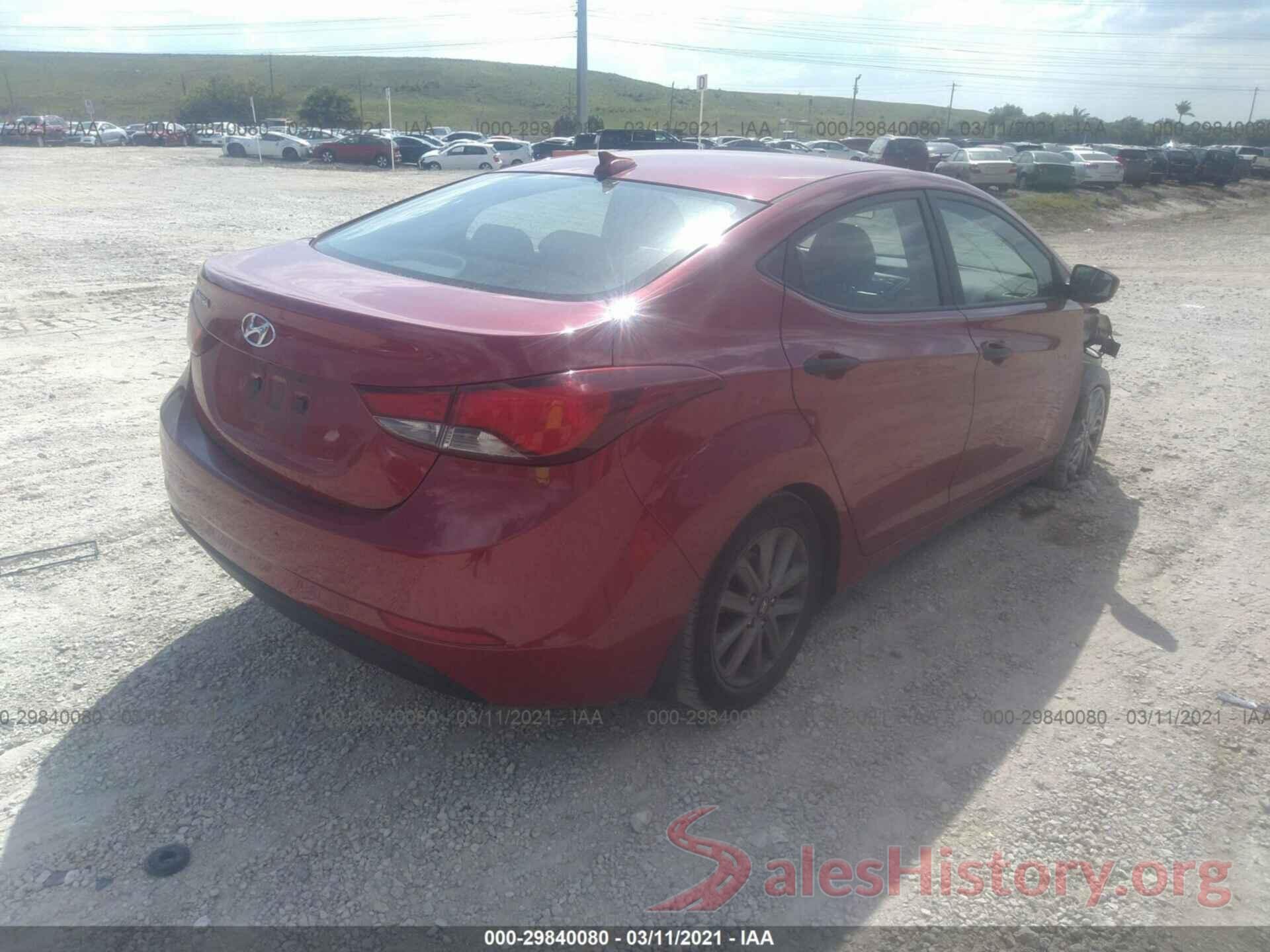 KMHDH4AE6GU519936 2016 HYUNDAI ELANTRA