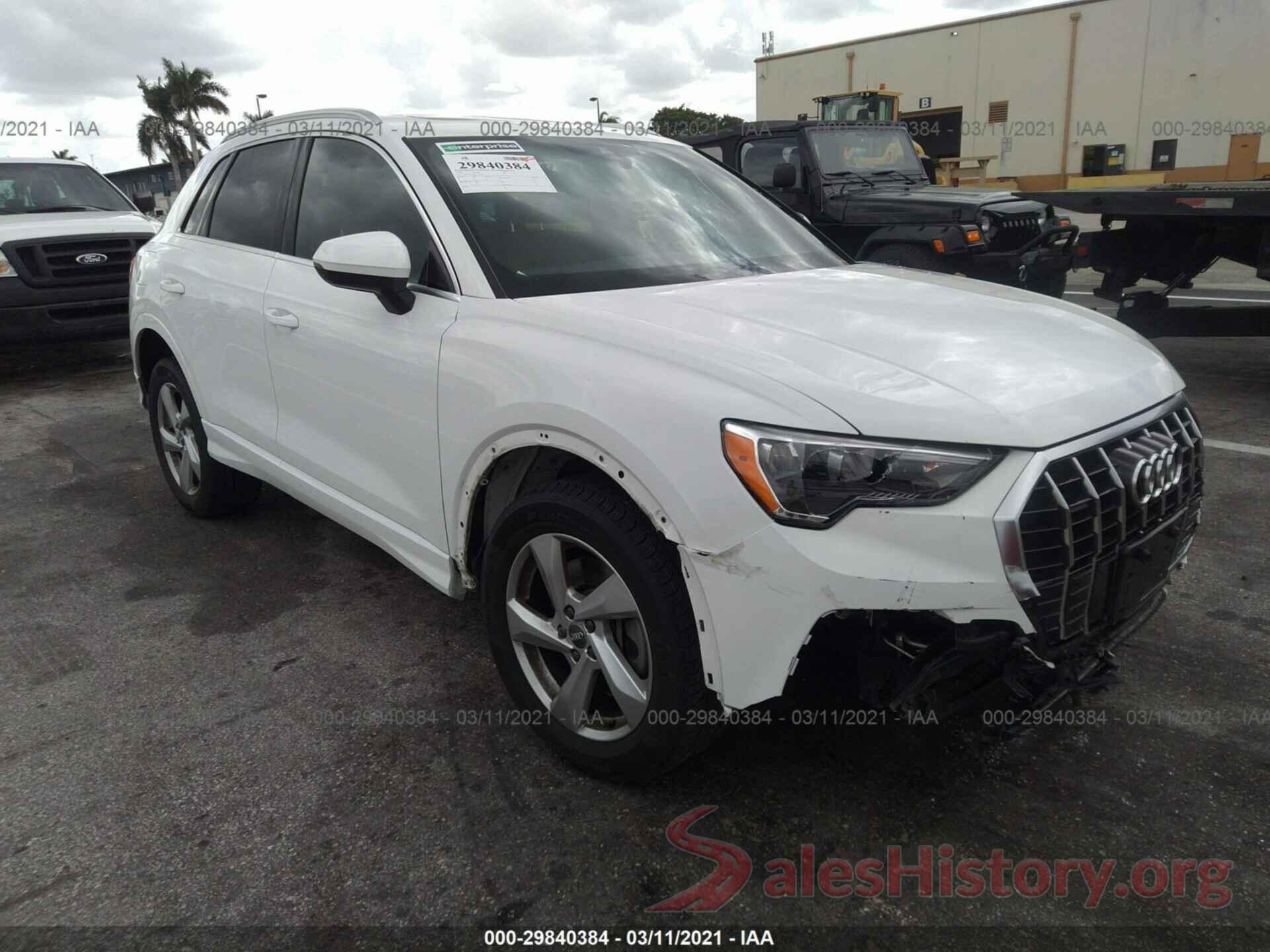 WA1AECF35L1054623 2020 AUDI Q3