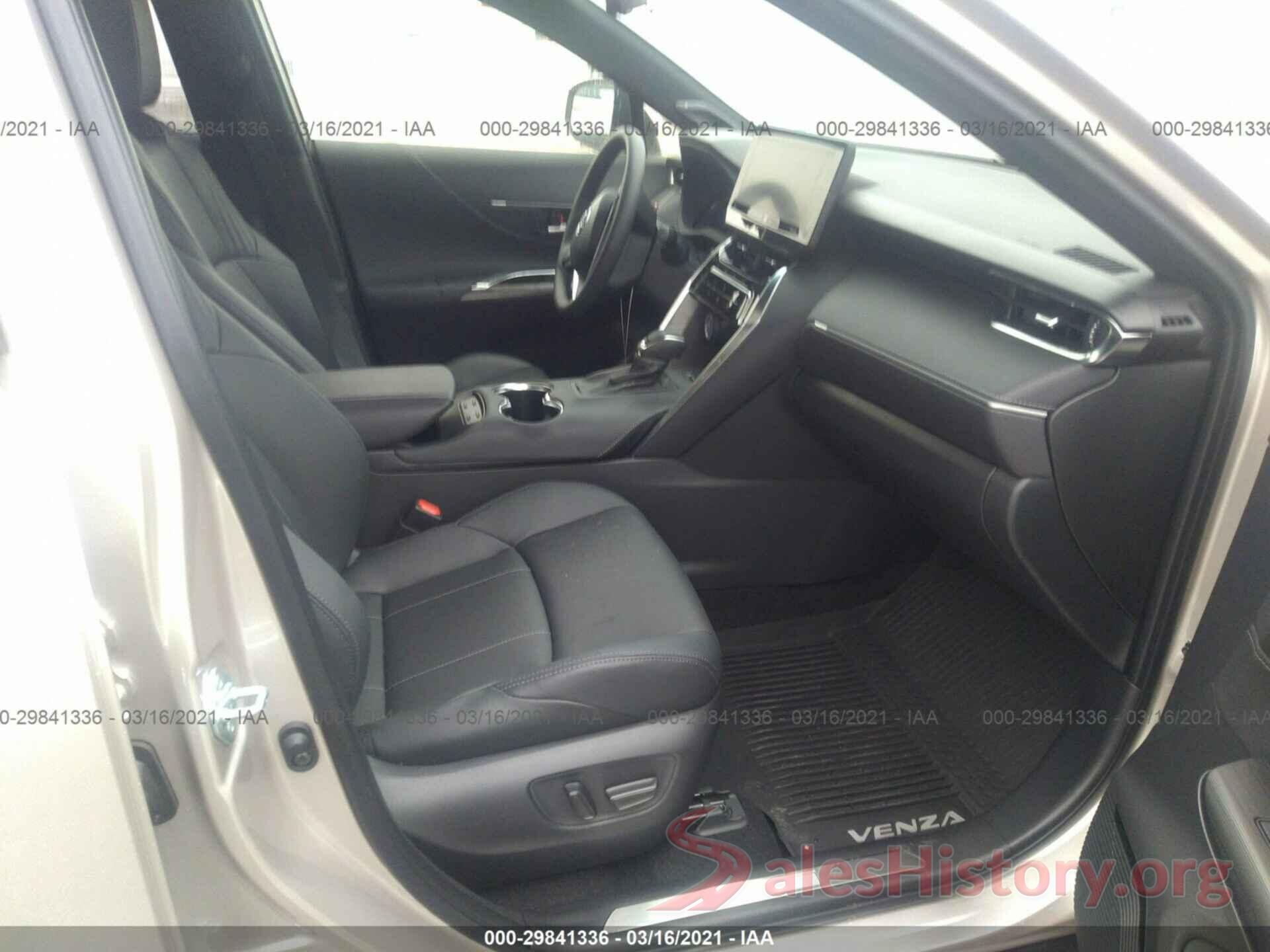 JTEAAAAH1MJ013458 2021 TOYOTA VENZA