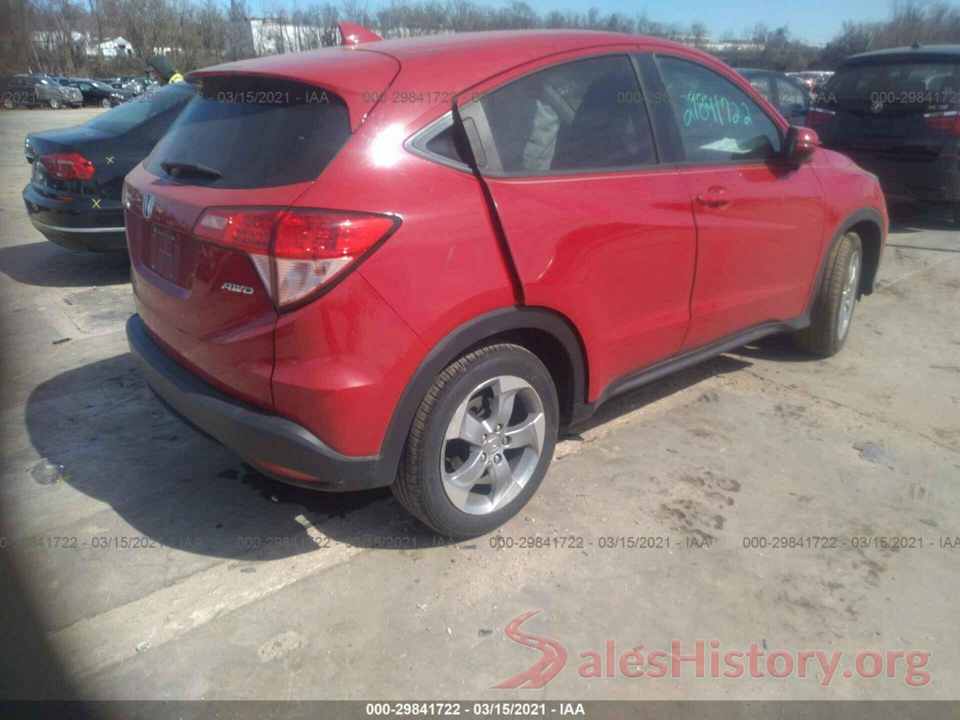 3CZRU6H5XGM766222 2016 HONDA HR-V