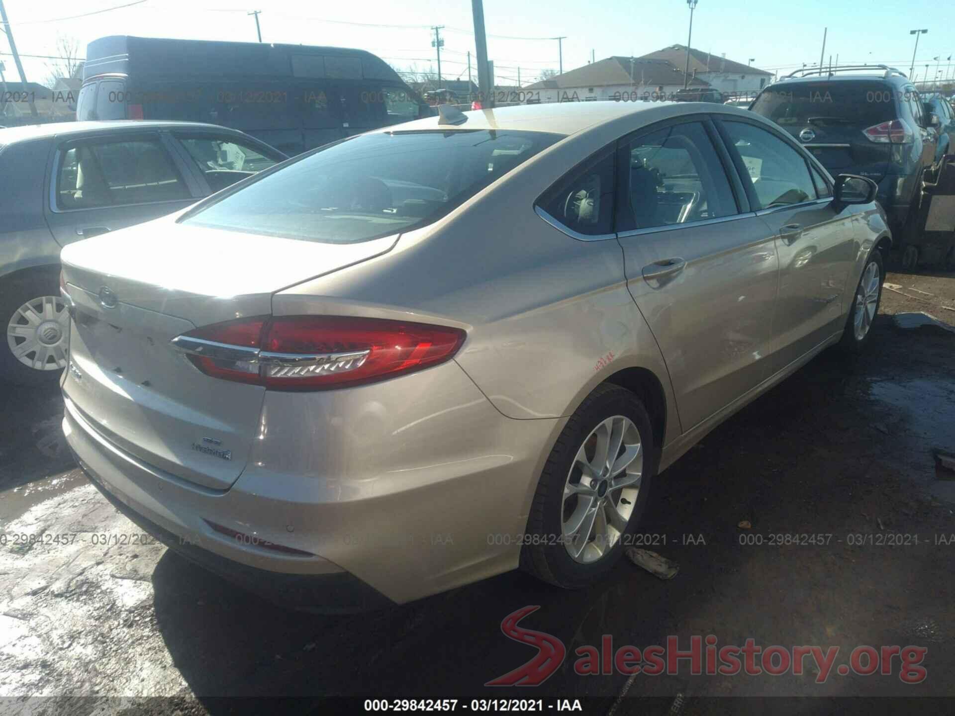 3FA6P0LU7KR109942 2019 FORD FUSION HYBRID