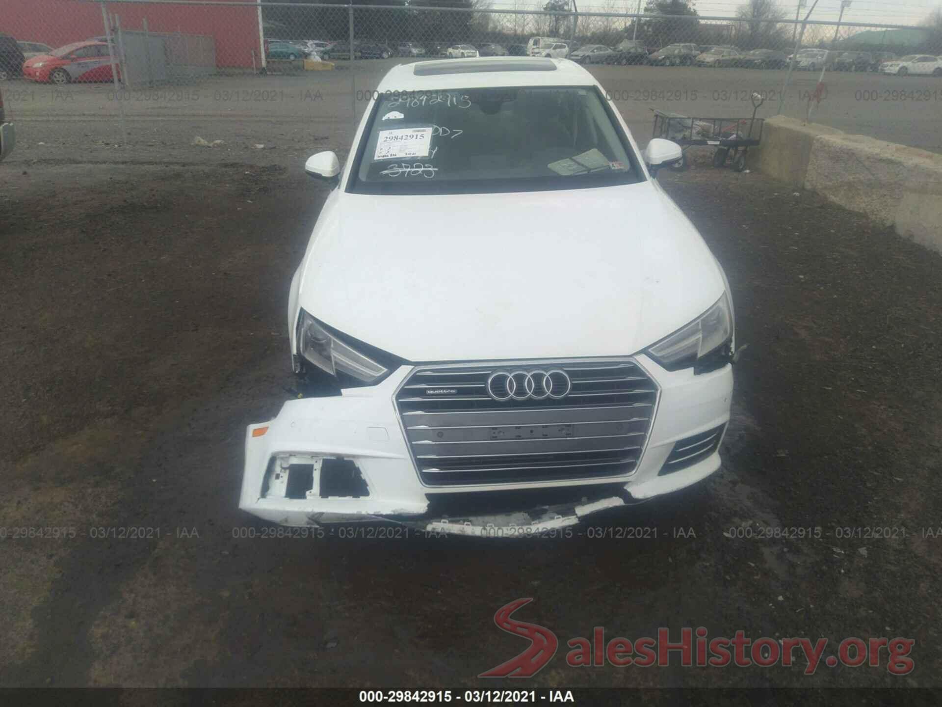 WAUANAF48HN006744 2017 AUDI A4