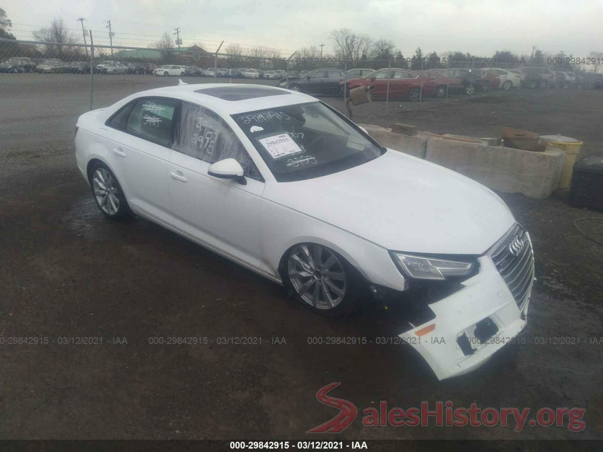 WAUANAF48HN006744 2017 AUDI A4