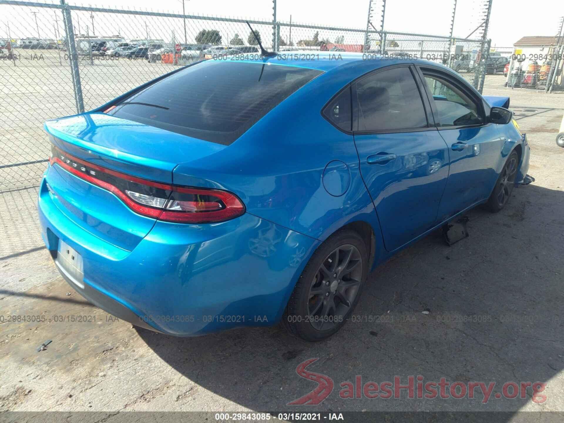 1C3CDFAA5GD685213 2016 DODGE DART