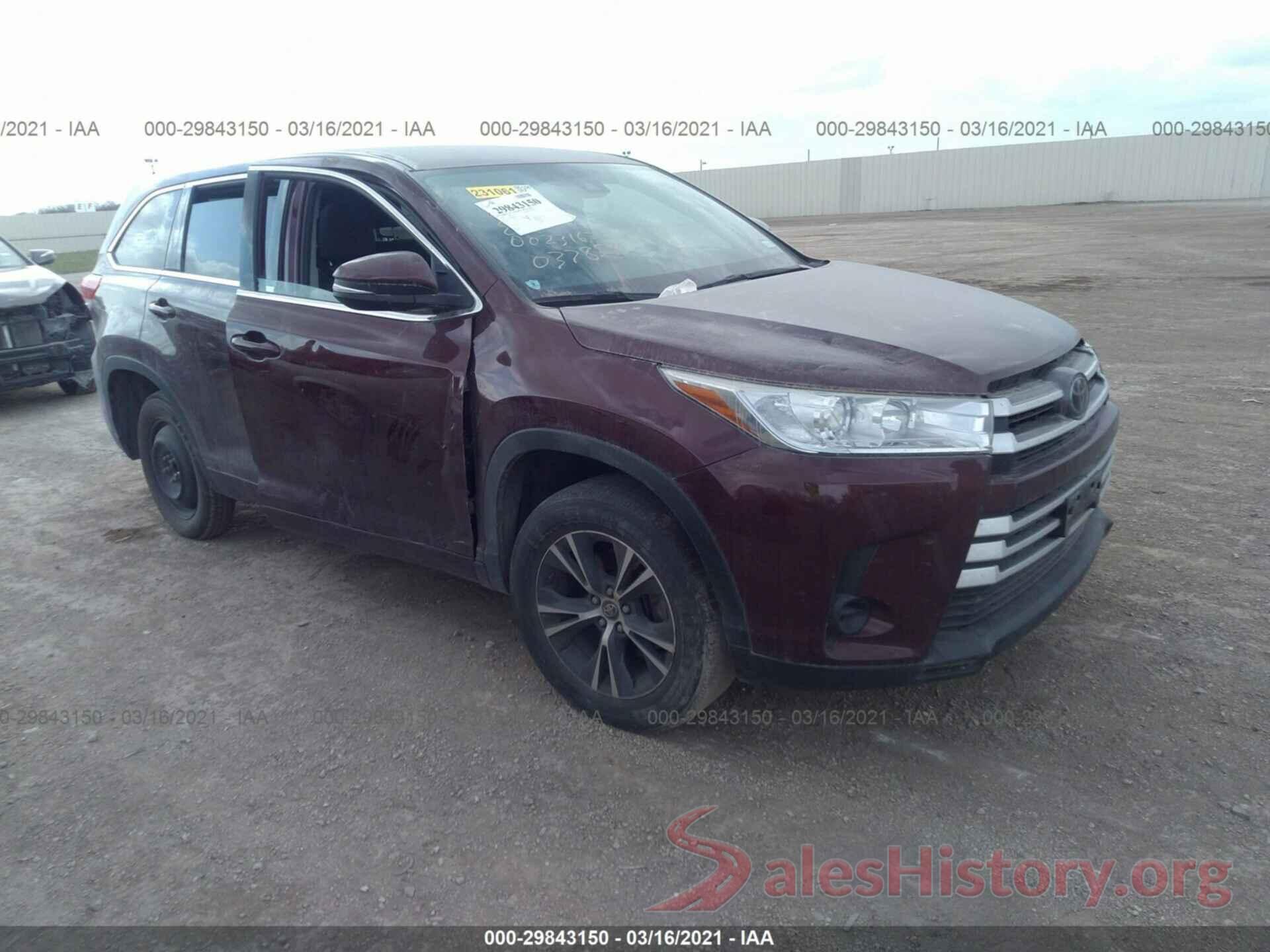 5TDZARFH9JS037858 2018 TOYOTA HIGHLANDER