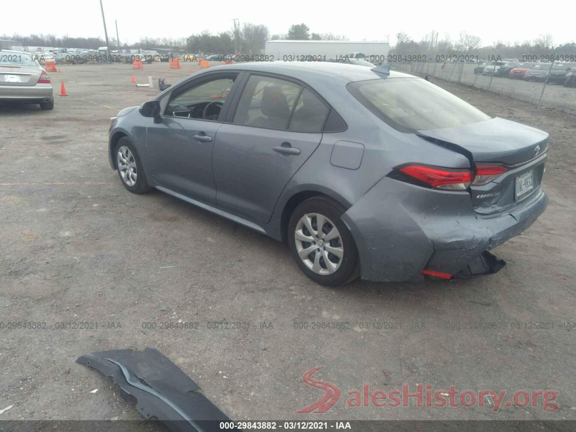 JTDEPRAEXLJ077697 2020 TOYOTA COROLLA