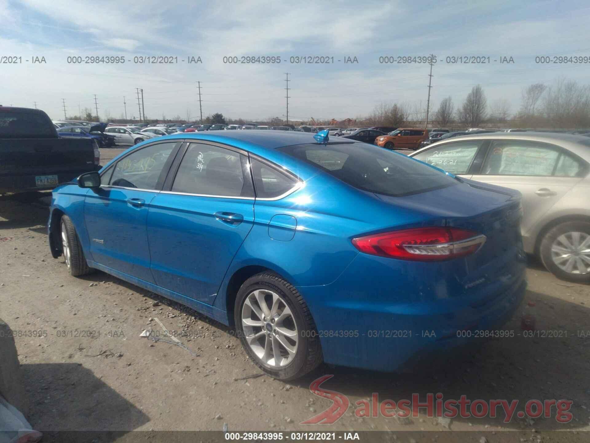 3FA6P0LU9KR106993 2019 FORD FUSION HYBRID