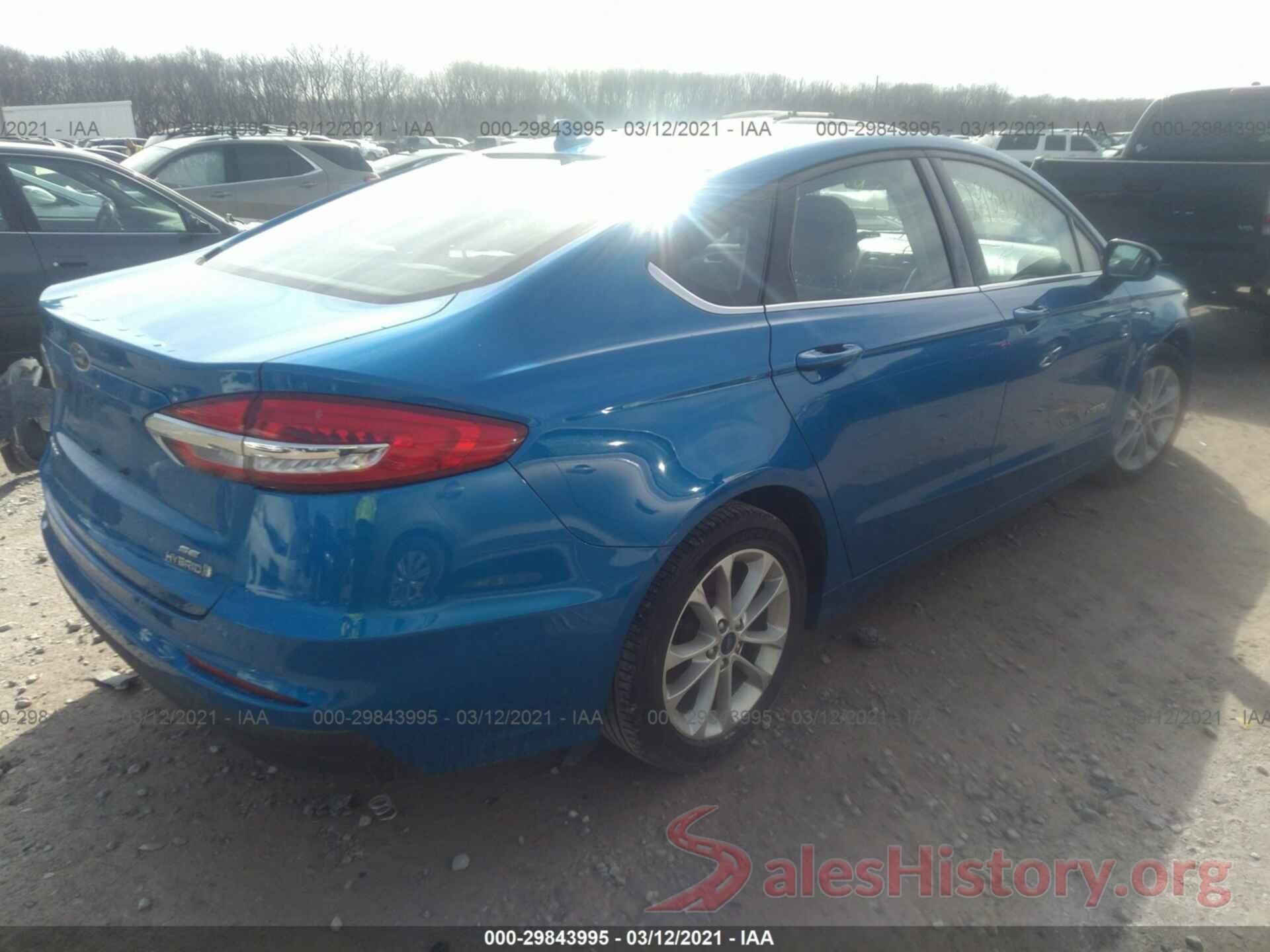 3FA6P0LU9KR106993 2019 FORD FUSION HYBRID