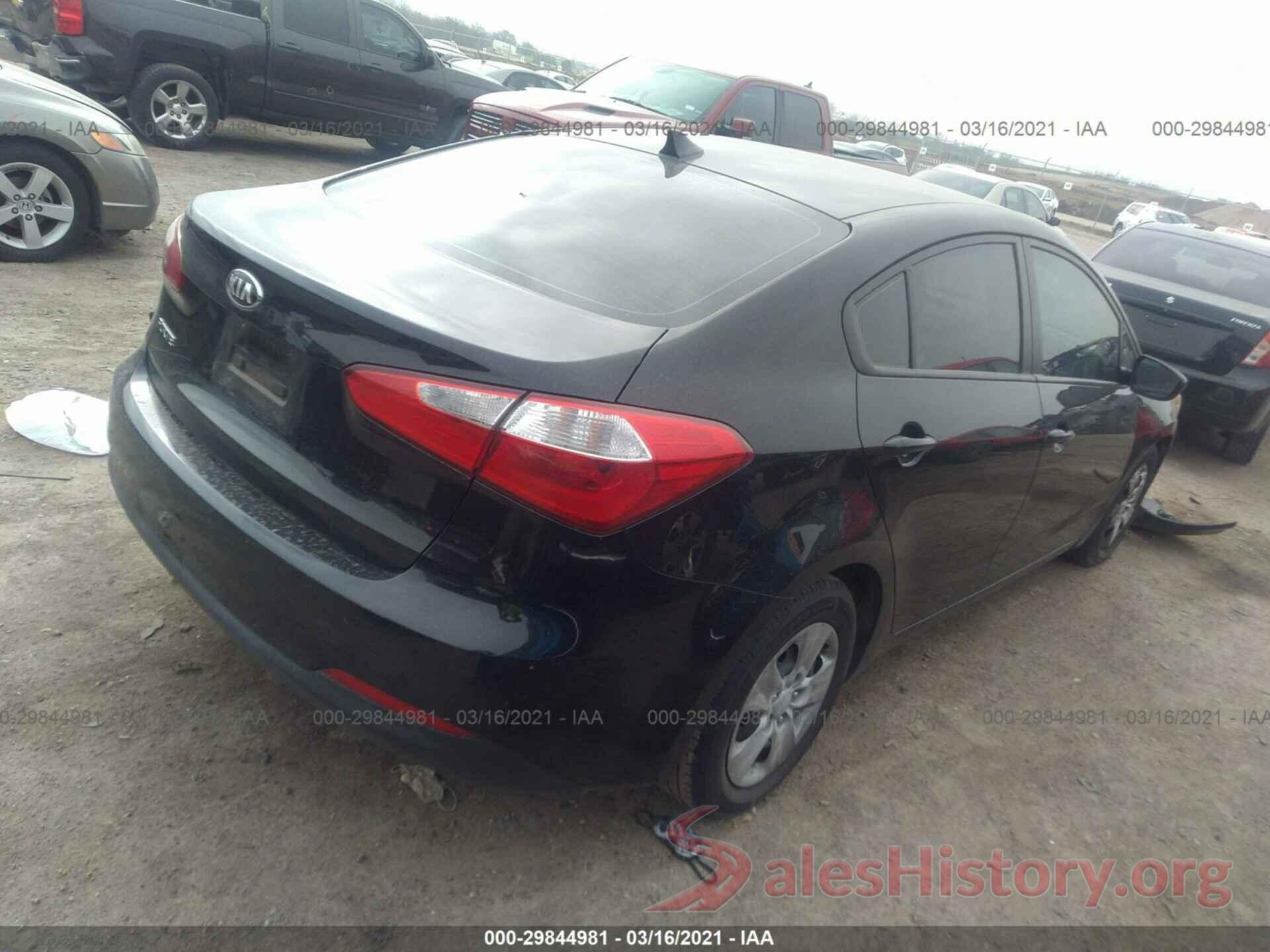 KNAFK4A66G5523273 2016 KIA FORTE