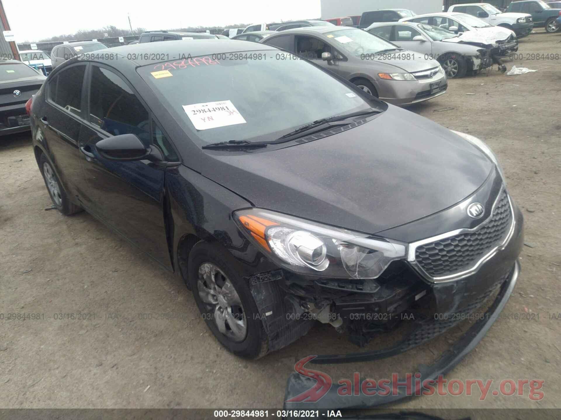 KNAFK4A66G5523273 2016 KIA FORTE