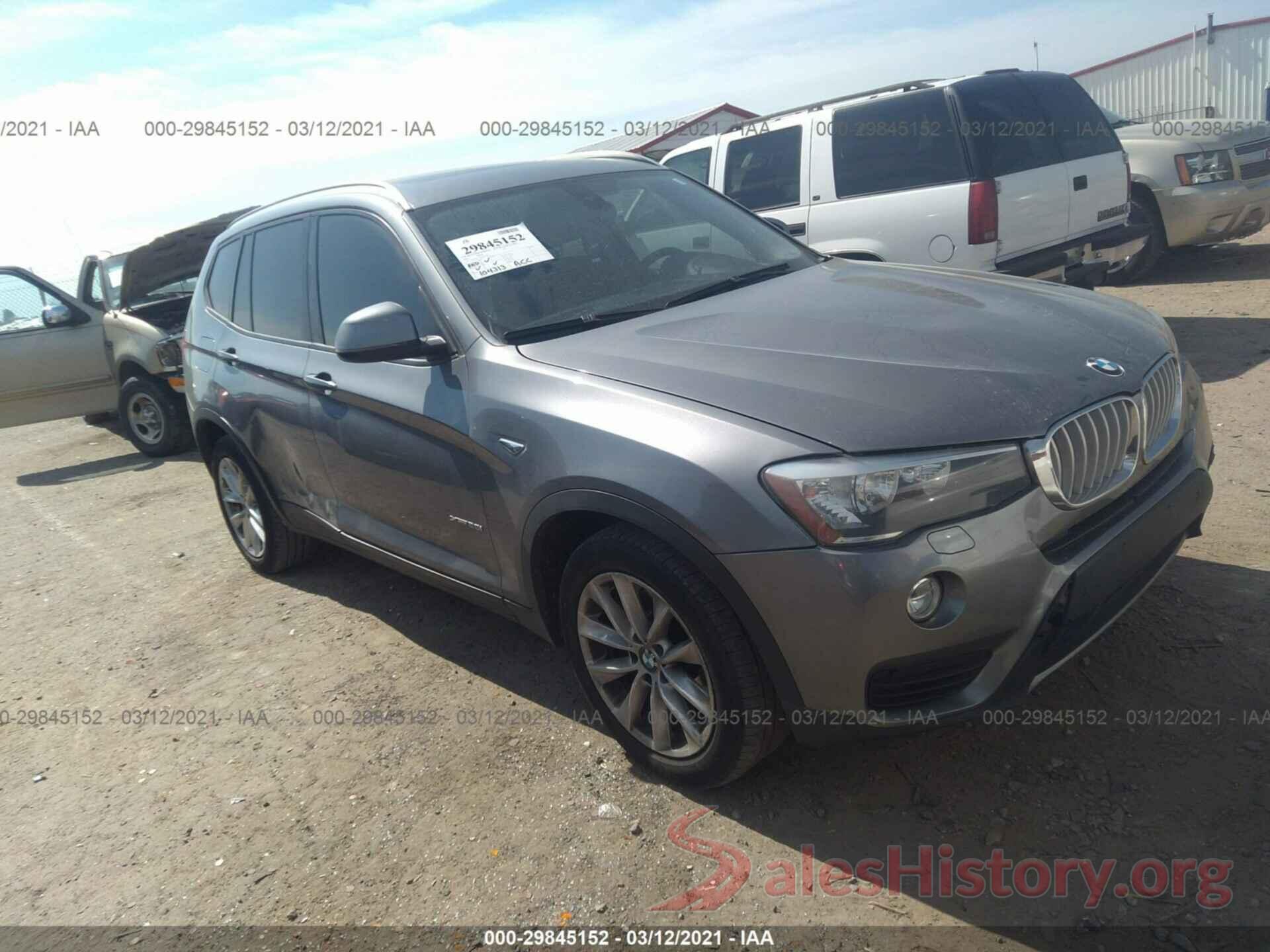 5UXWX9C53G0D71490 2016 BMW X3