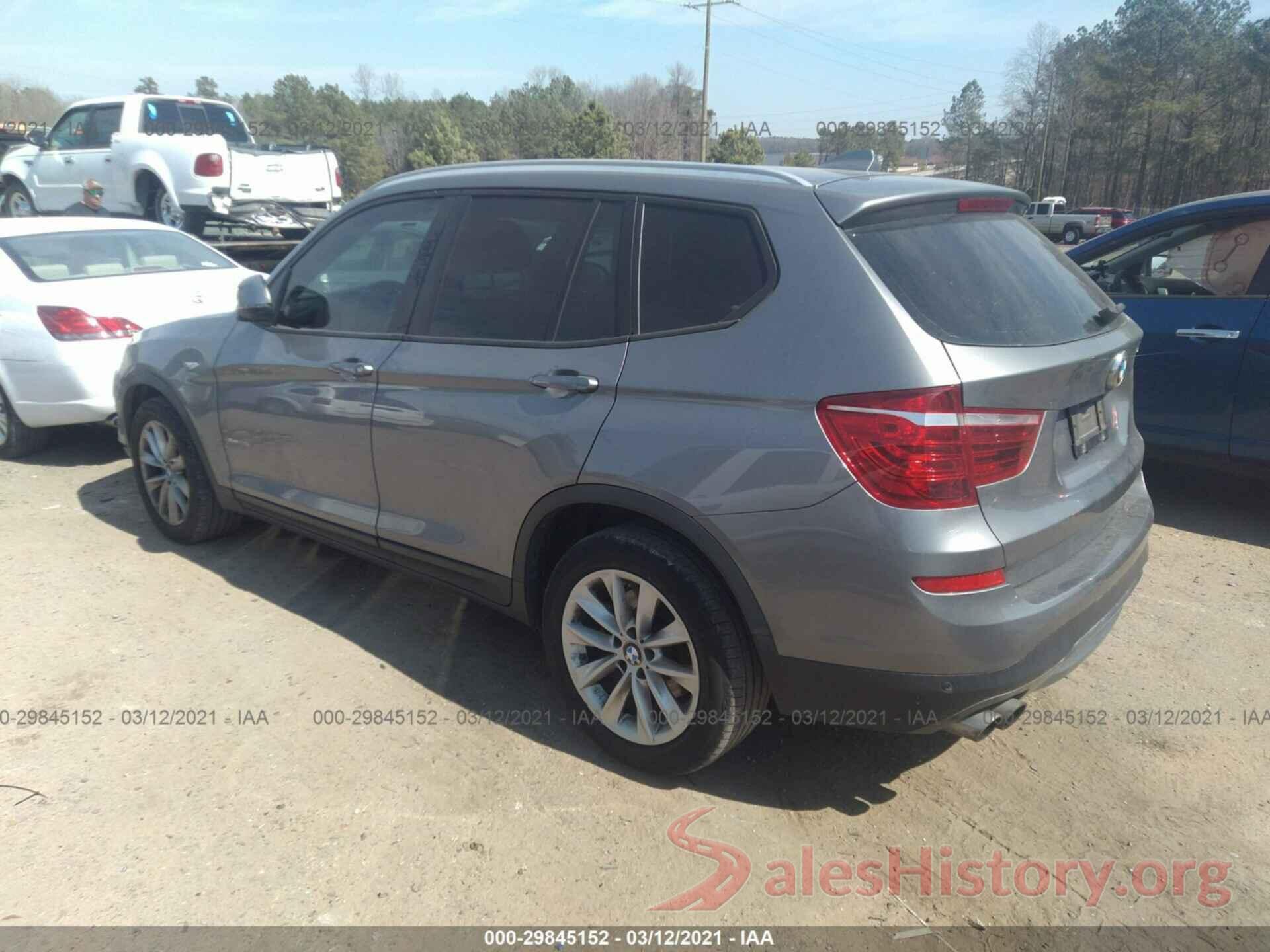 5UXWX9C53G0D71490 2016 BMW X3