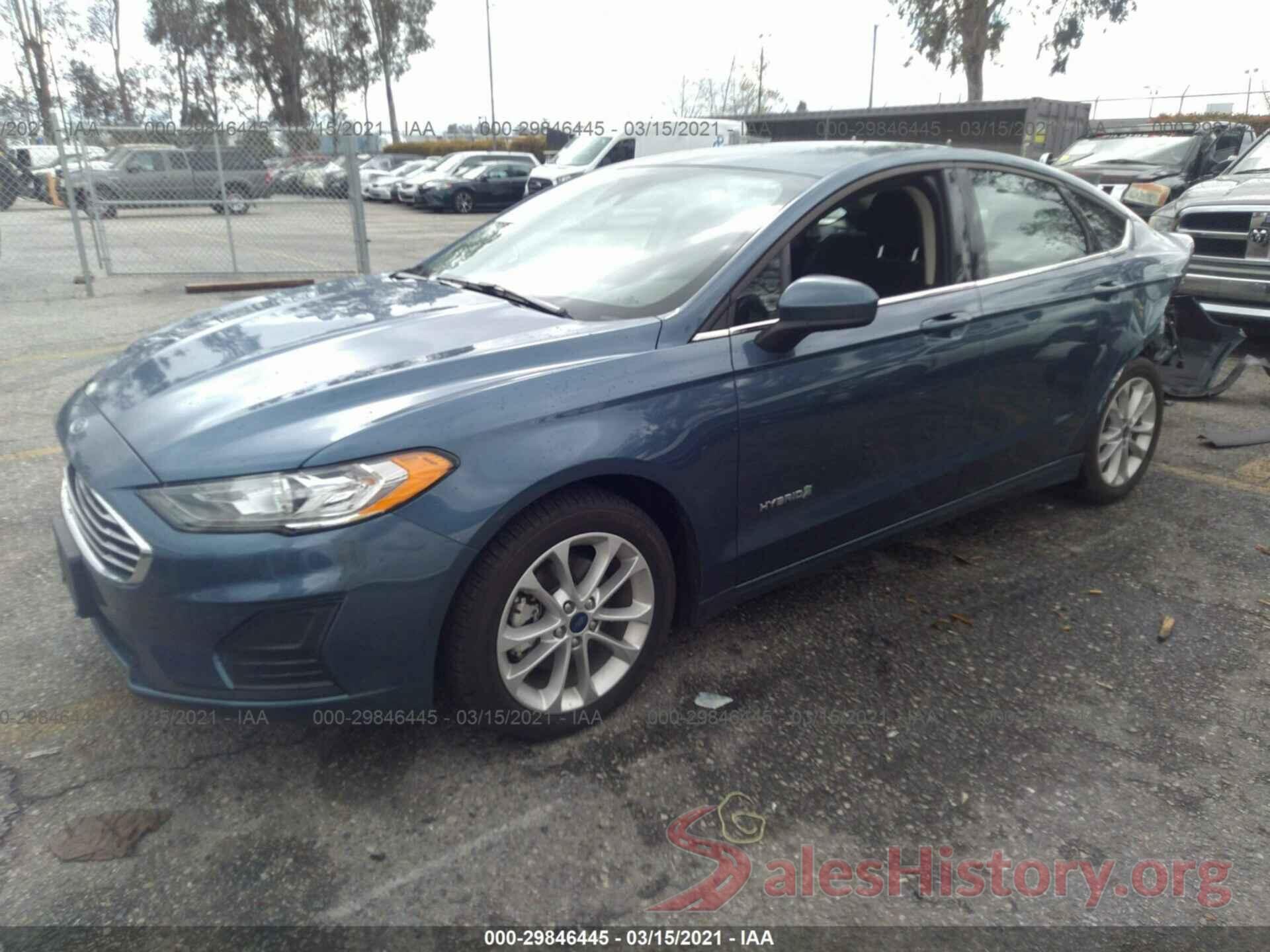 3FA6P0LU0KR200941 2019 FORD FUSION HYBRID