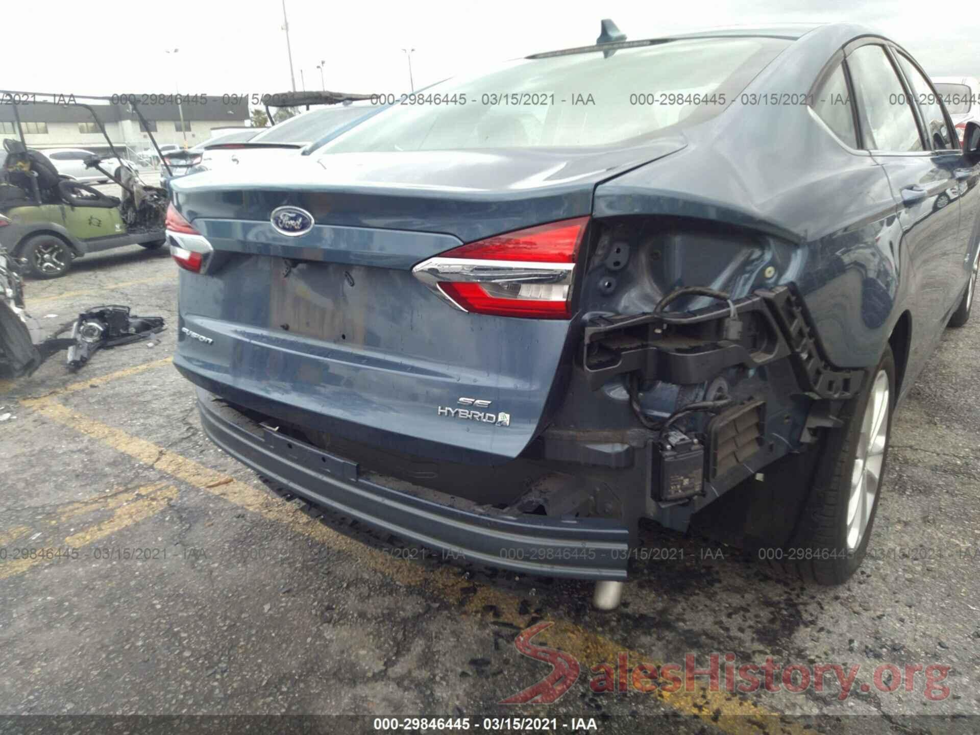 3FA6P0LU0KR200941 2019 FORD FUSION HYBRID