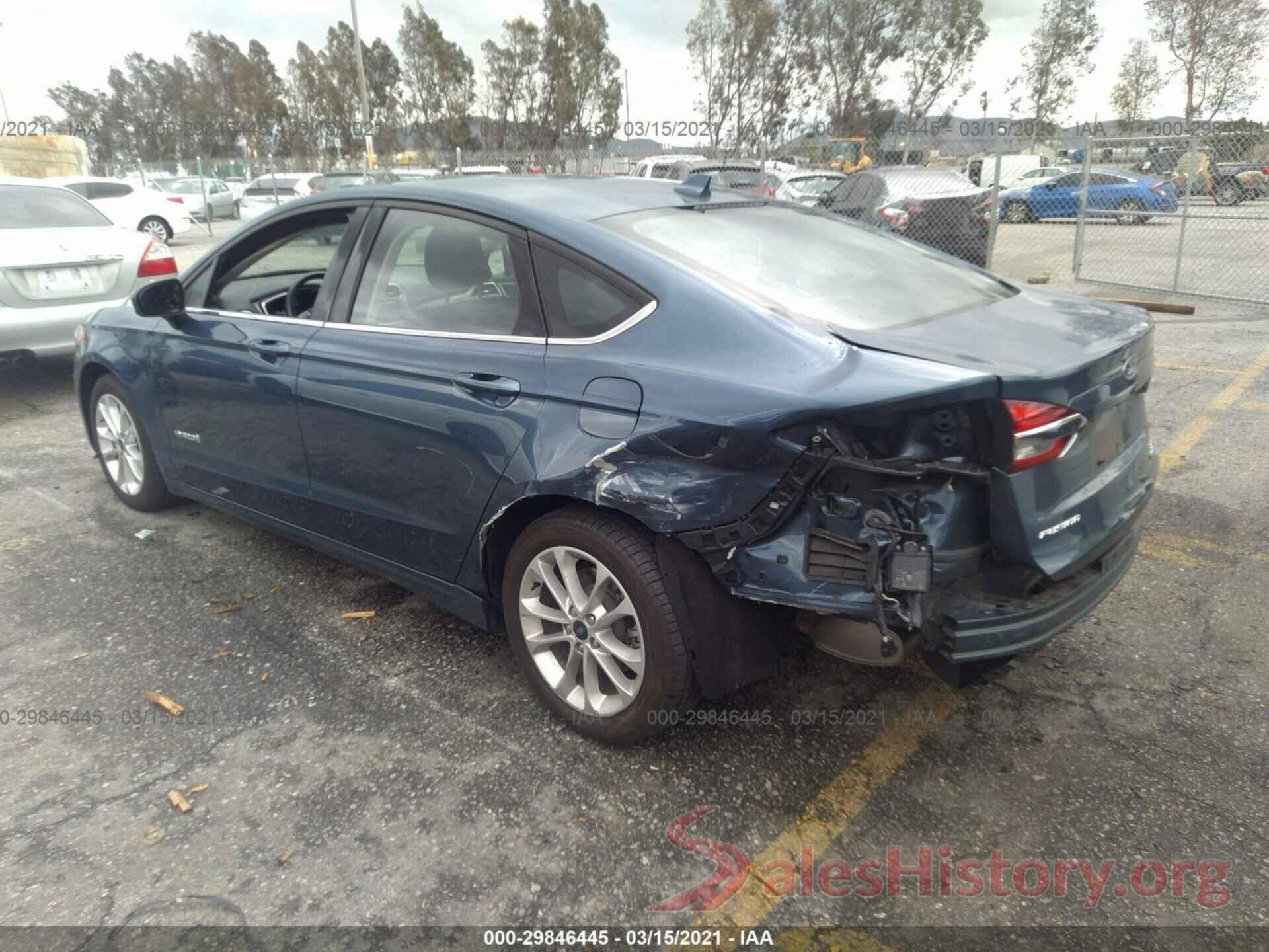 3FA6P0LU0KR200941 2019 FORD FUSION HYBRID