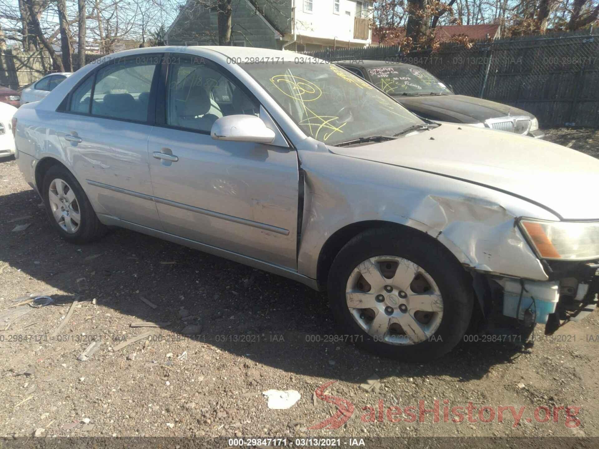 2T3H1RFV5LC039370 2008 HYUNDAI SONATA