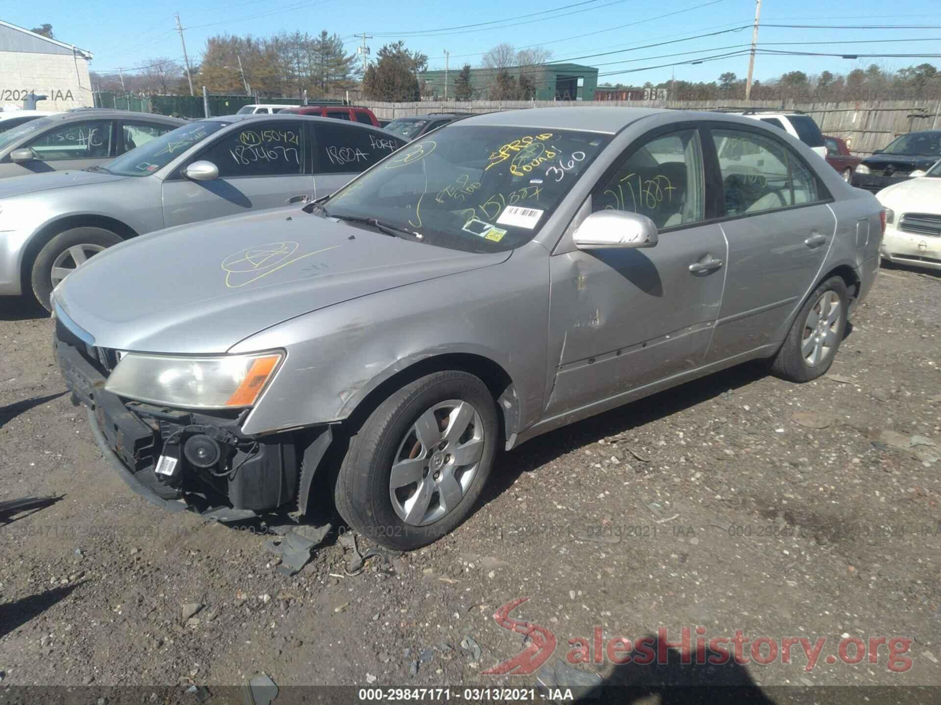 2T3H1RFV5LC039370 2008 HYUNDAI SONATA