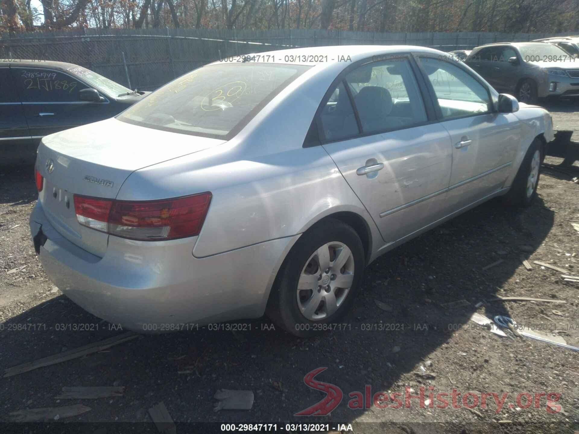 2T3H1RFV5LC039370 2008 HYUNDAI SONATA