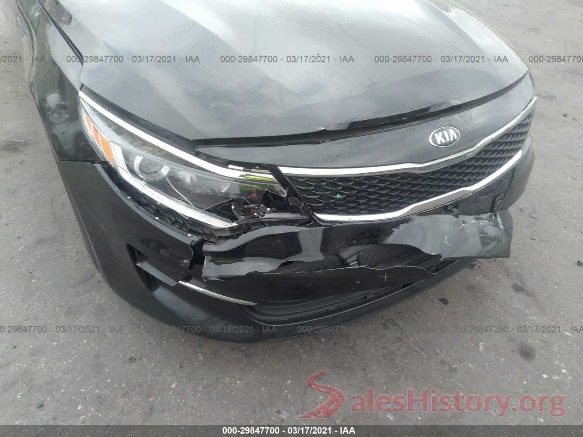 5XXGT4L1XGG033243 2016 KIA OPTIMA