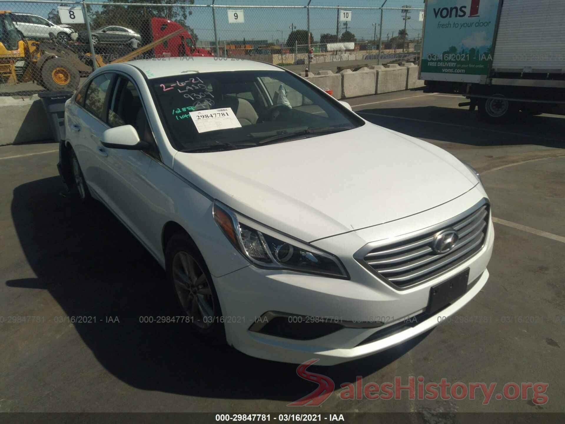 5NPE24AF9HH459309 2017 HYUNDAI SONATA