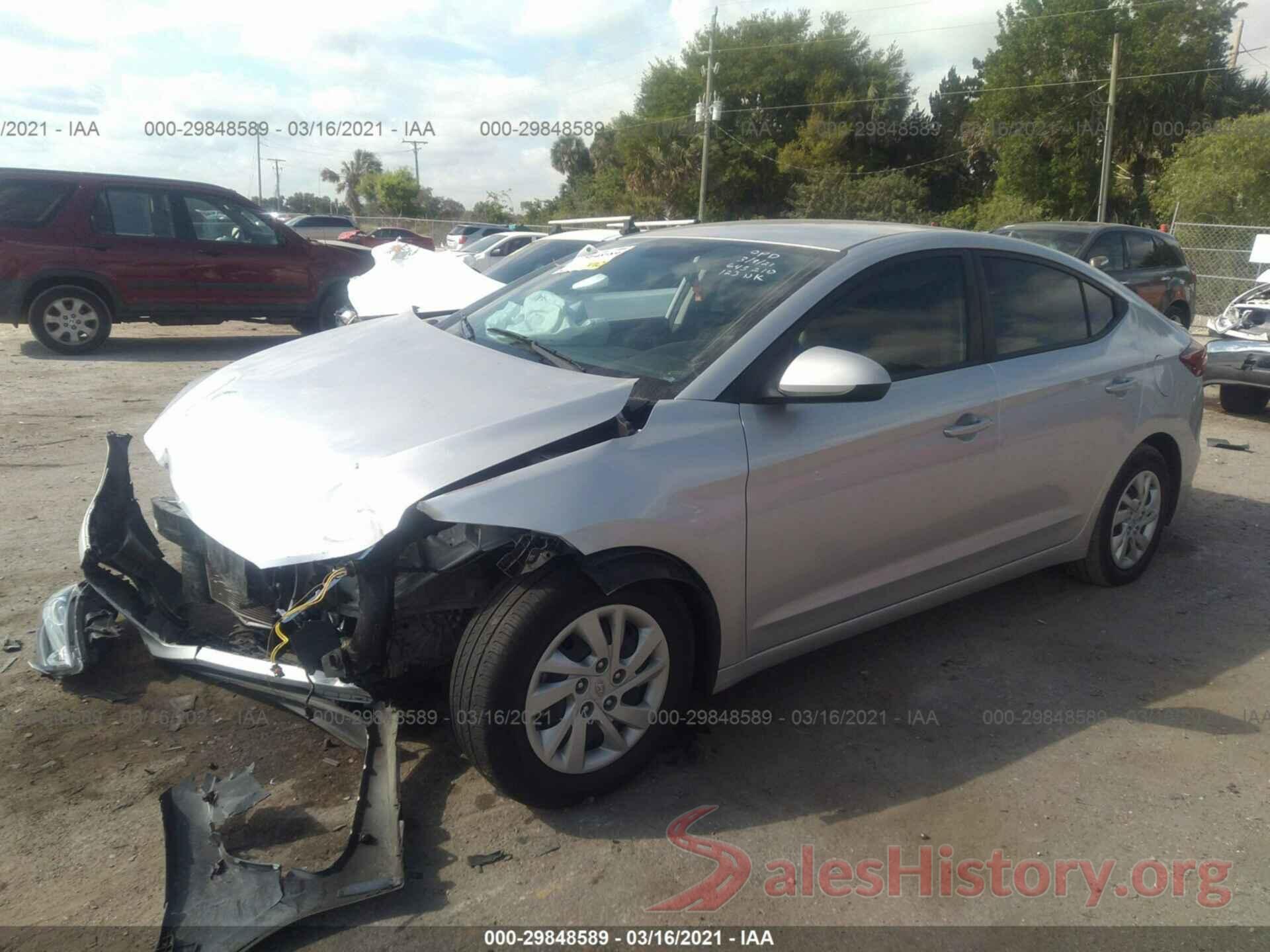 5NPD74LF7JH235553 2018 HYUNDAI ELANTRA