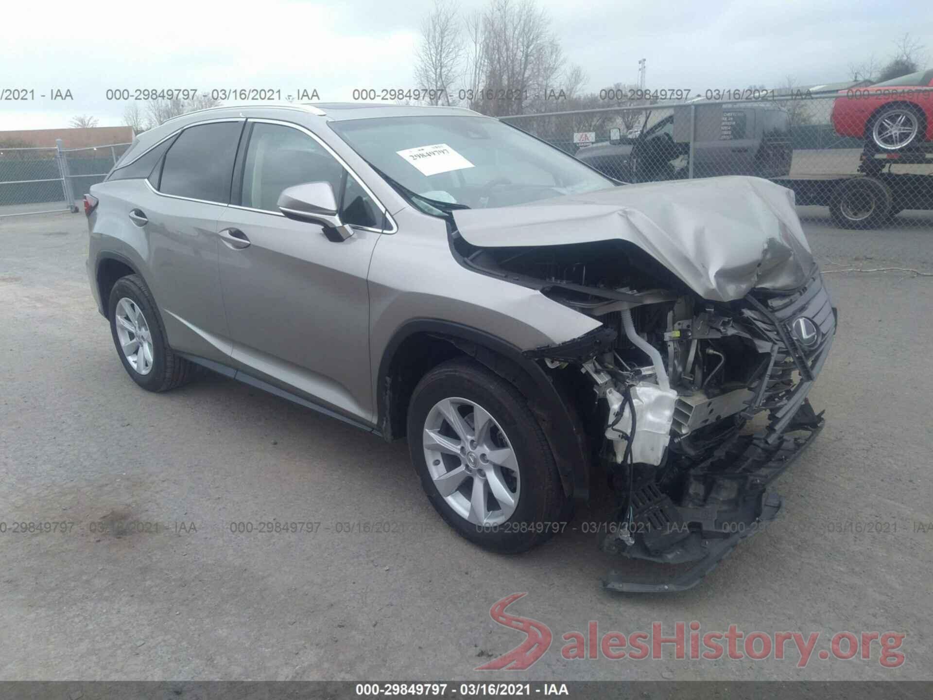 2T2BZMCAXHC134070 2017 LEXUS RX