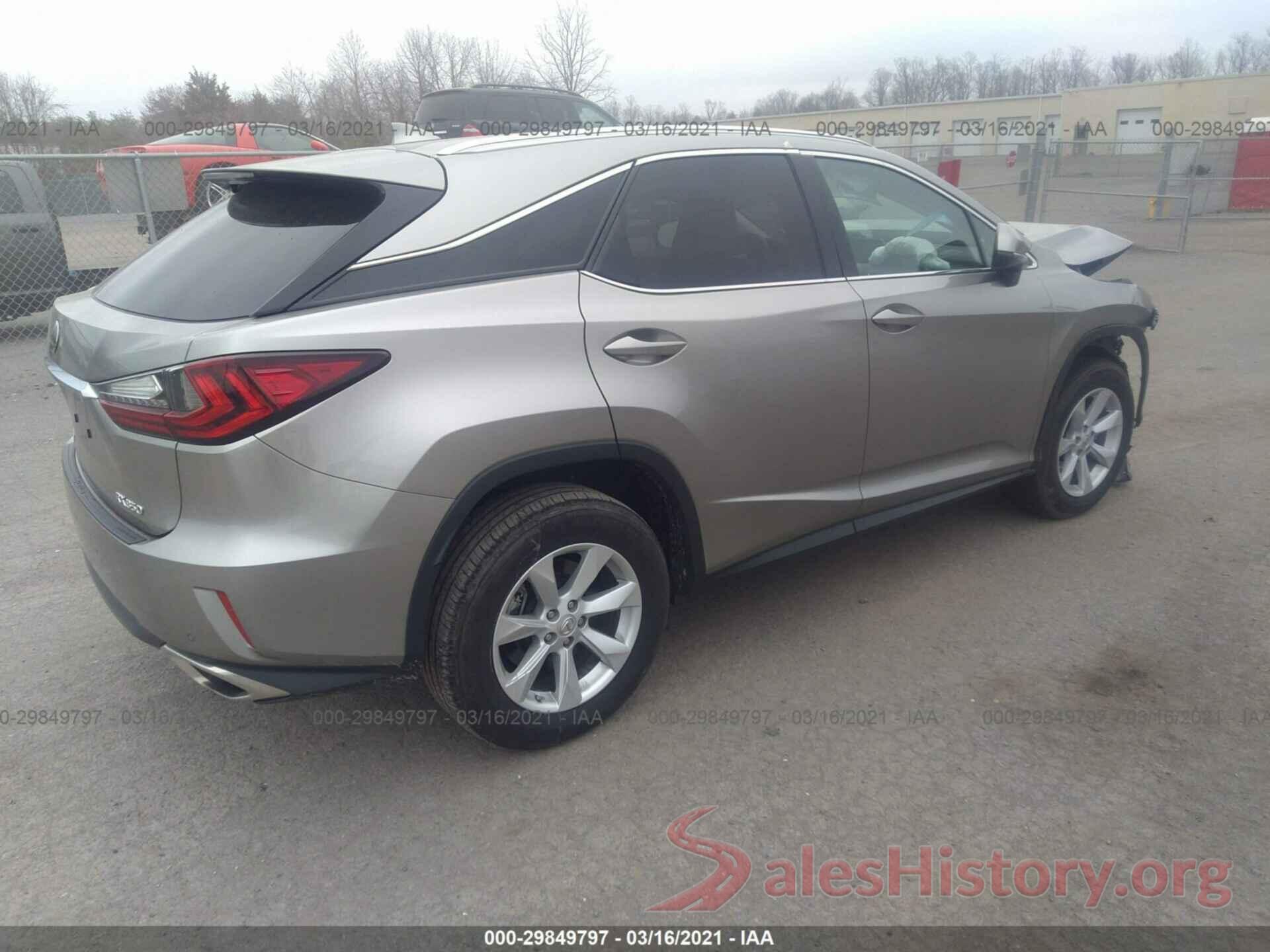 2T2BZMCAXHC134070 2017 LEXUS RX