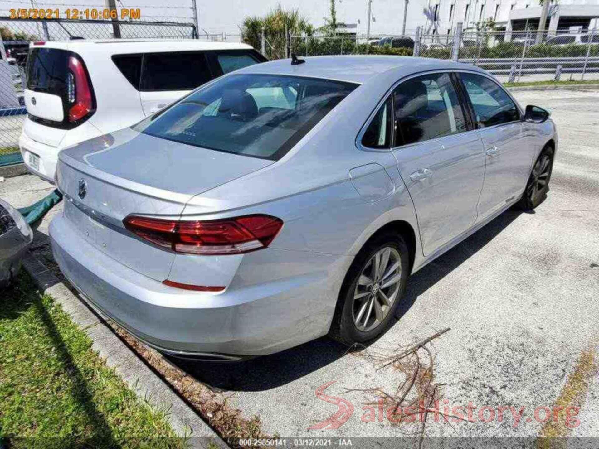 1VWSA7A38LC010167 2020 VOLKSWAGEN PASSAT