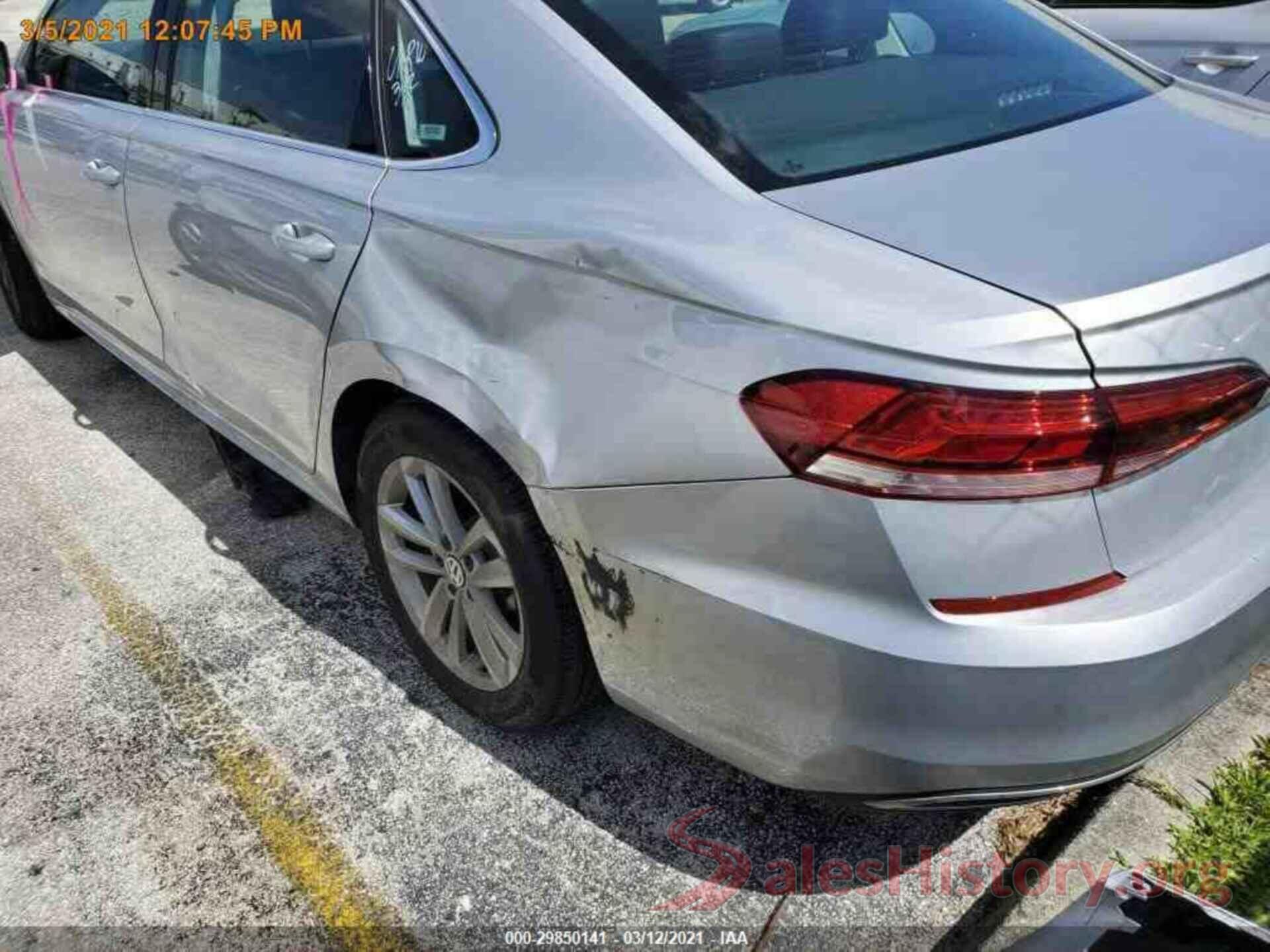 1VWSA7A38LC010167 2020 VOLKSWAGEN PASSAT