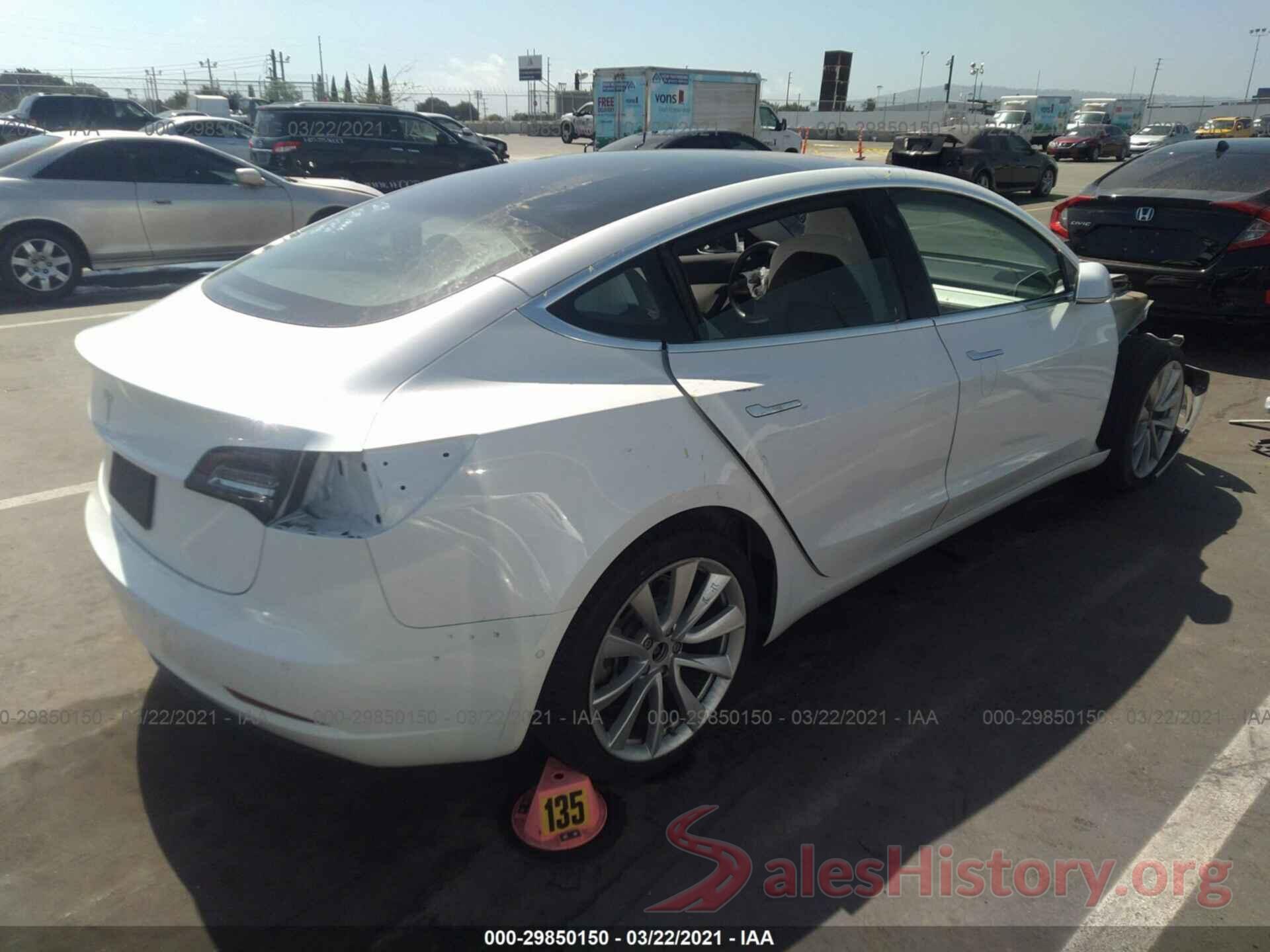 5YJ3E1EA2KF302612 2019 TESLA MODEL 3