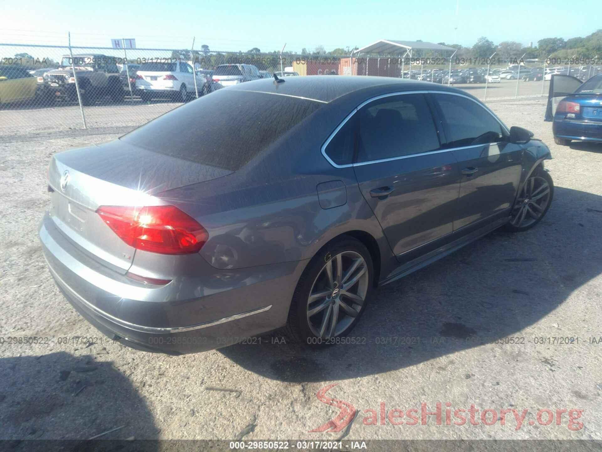 1VWAT7A30GC058709 2016 VOLKSWAGEN PASSAT