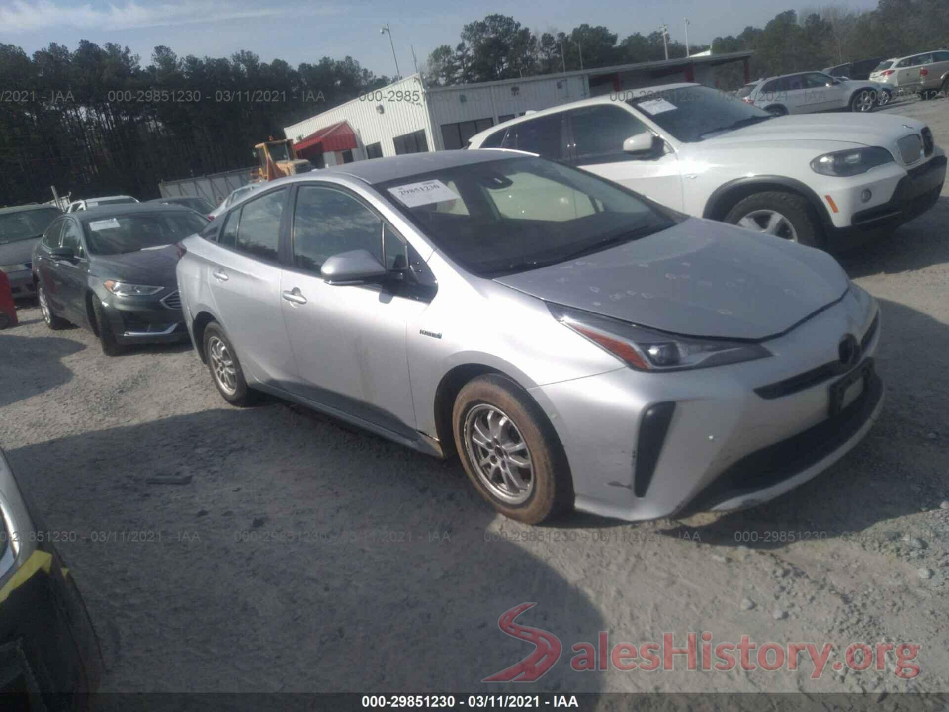 JTDKARFU4K3079436 2019 TOYOTA PRIUS