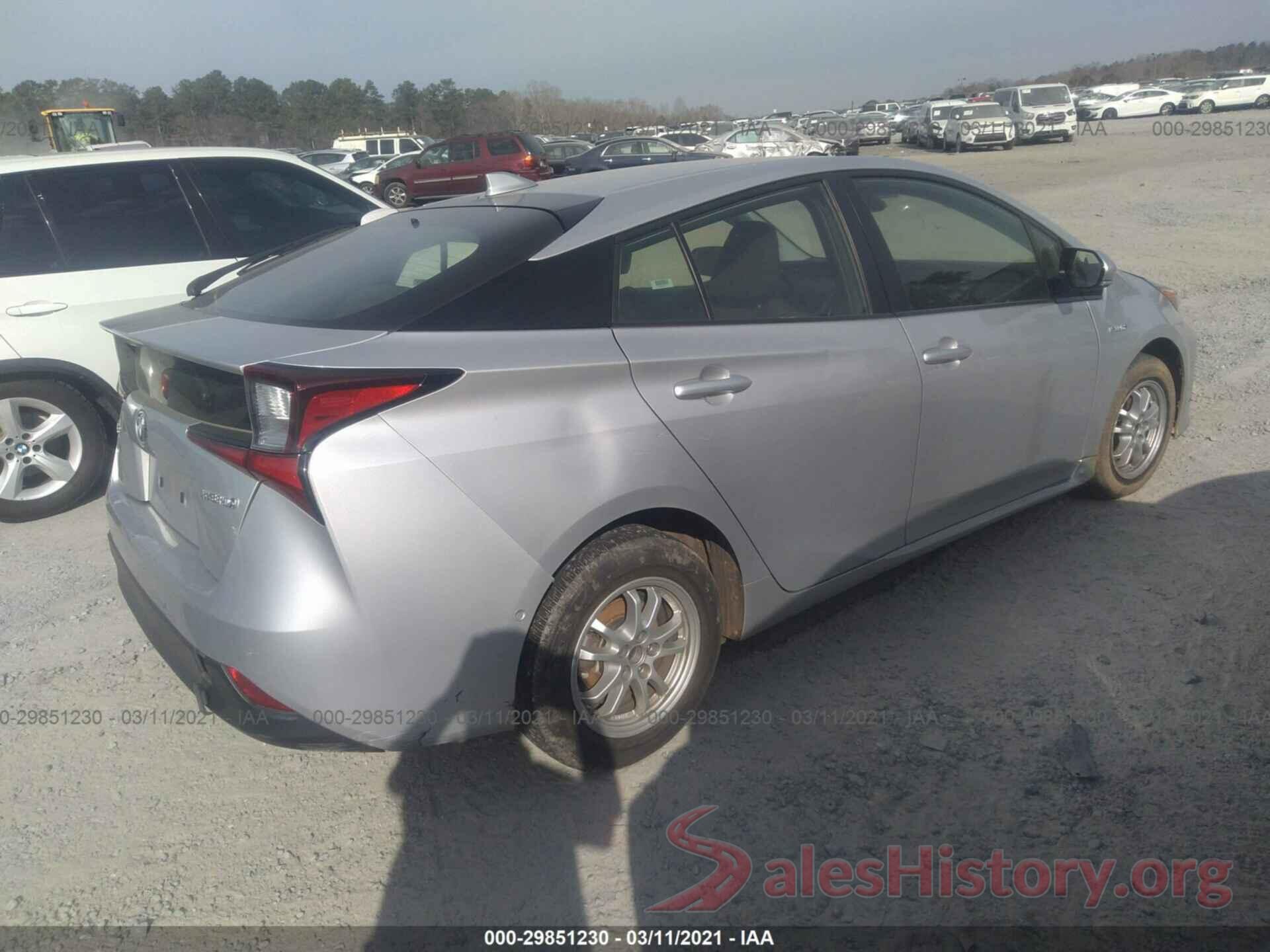 JTDKARFU4K3079436 2019 TOYOTA PRIUS