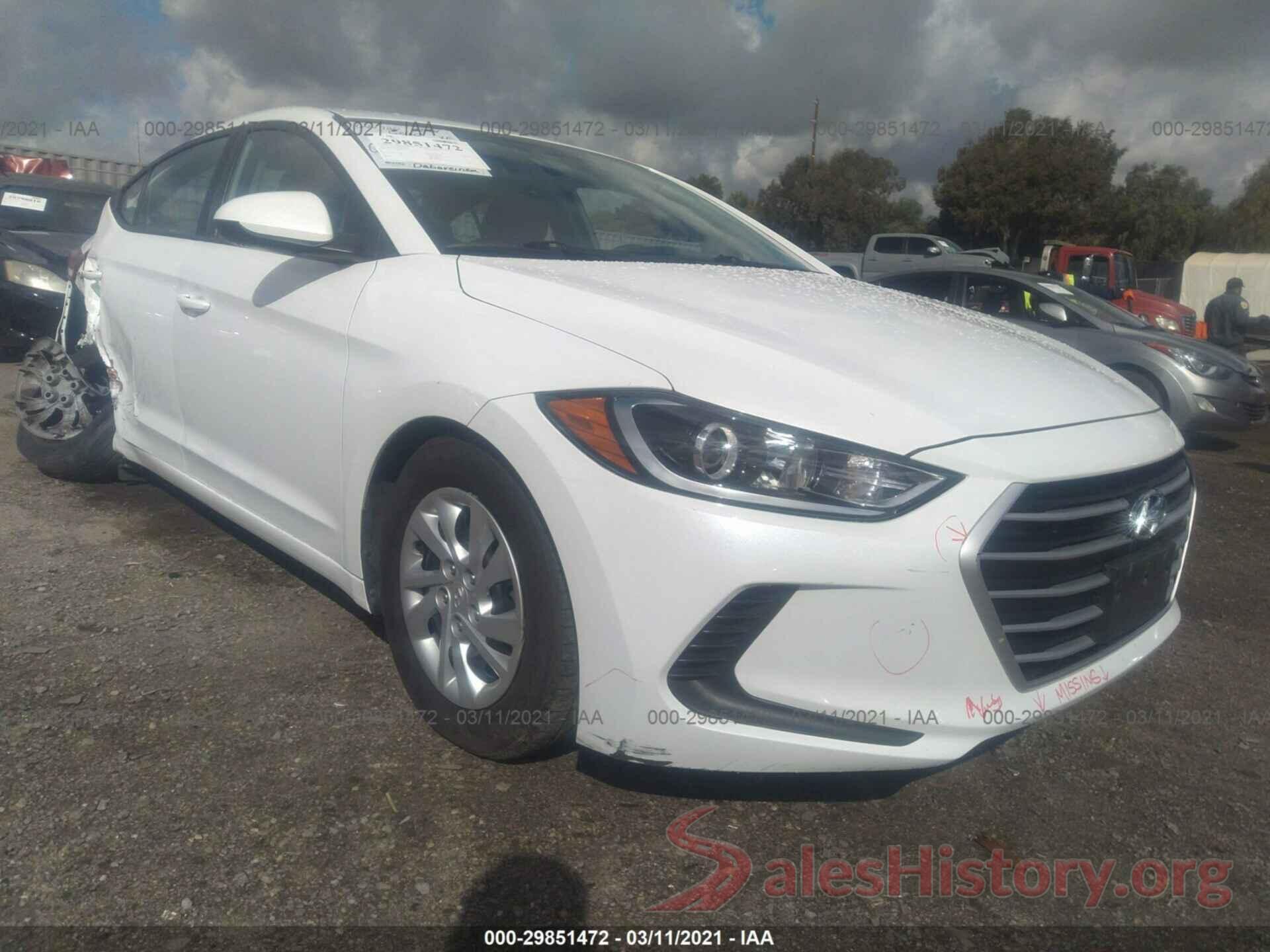 5NPD74LFXHH202315 2017 HYUNDAI ELANTRA