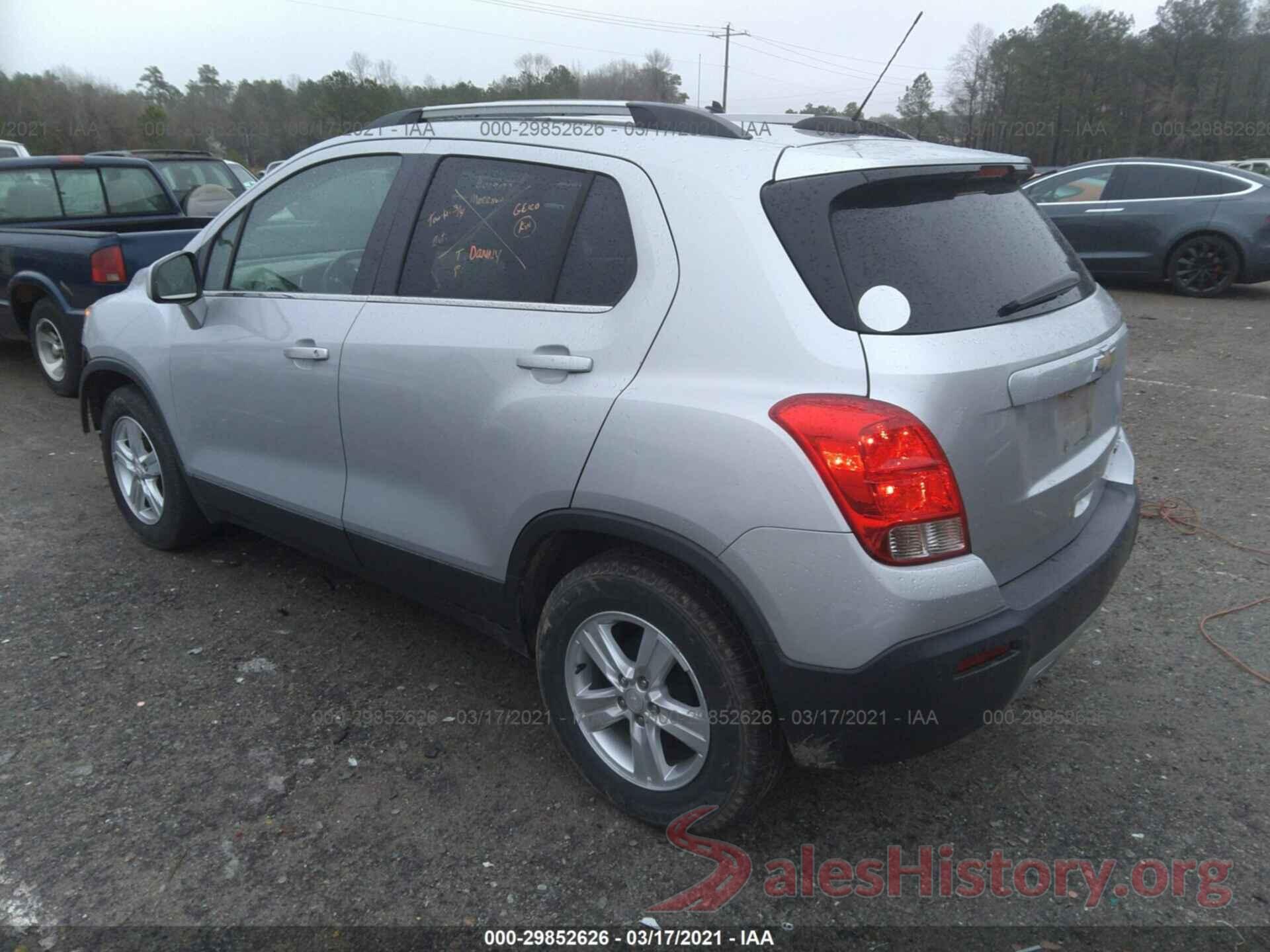 3GNCJLSB7GL219634 2016 CHEVROLET TRAX