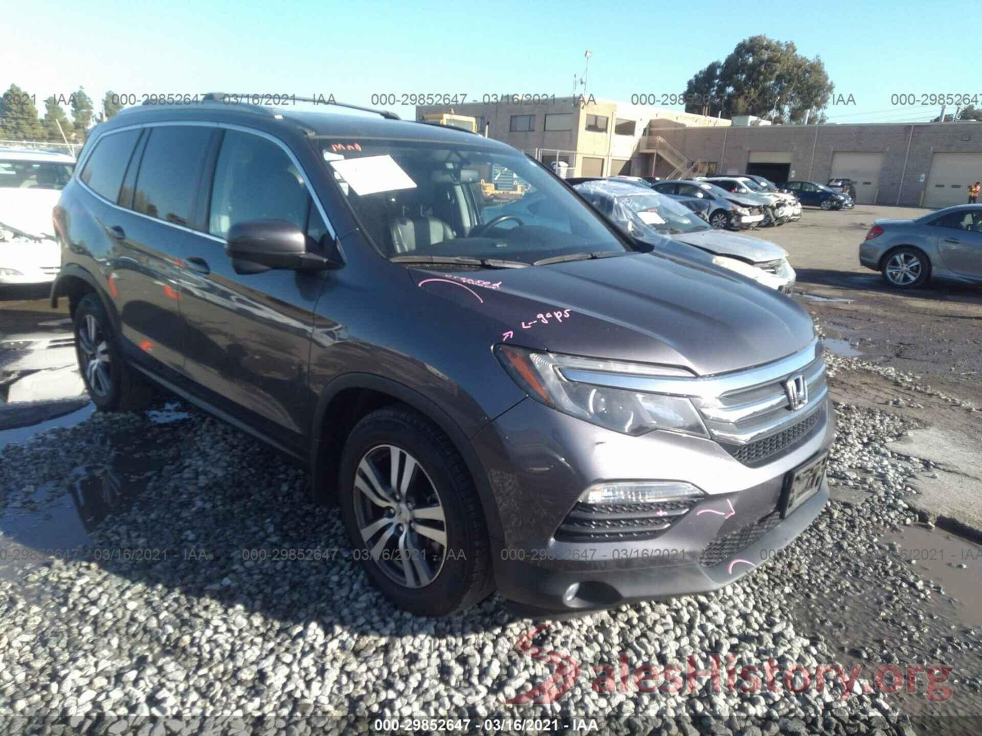 5FNYF5H59GB014022 2016 HONDA PILOT