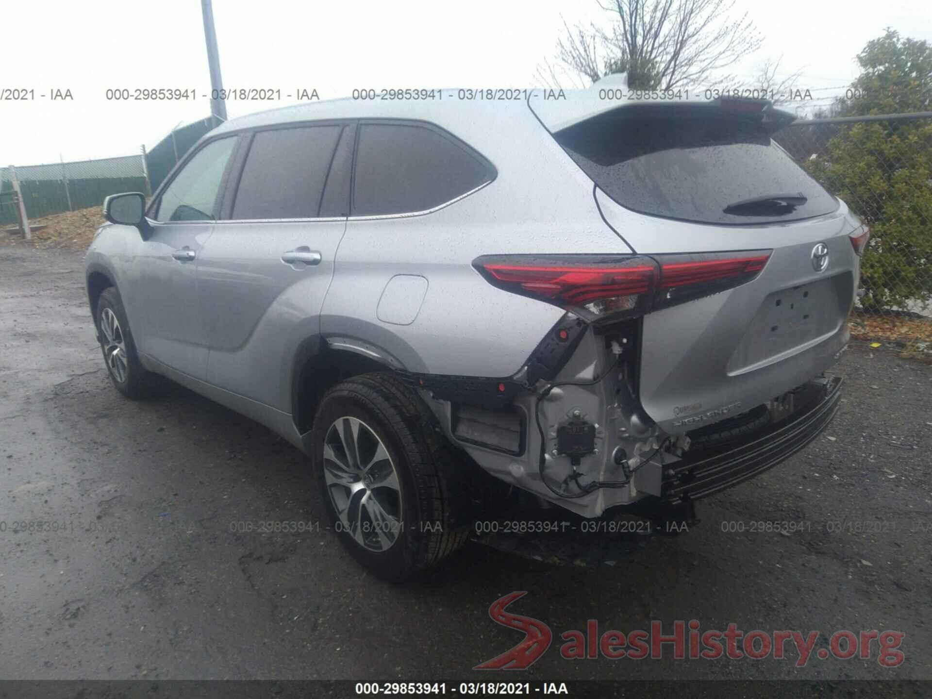 5TDHZRBH3MS078582 2021 TOYOTA HIGHLANDER