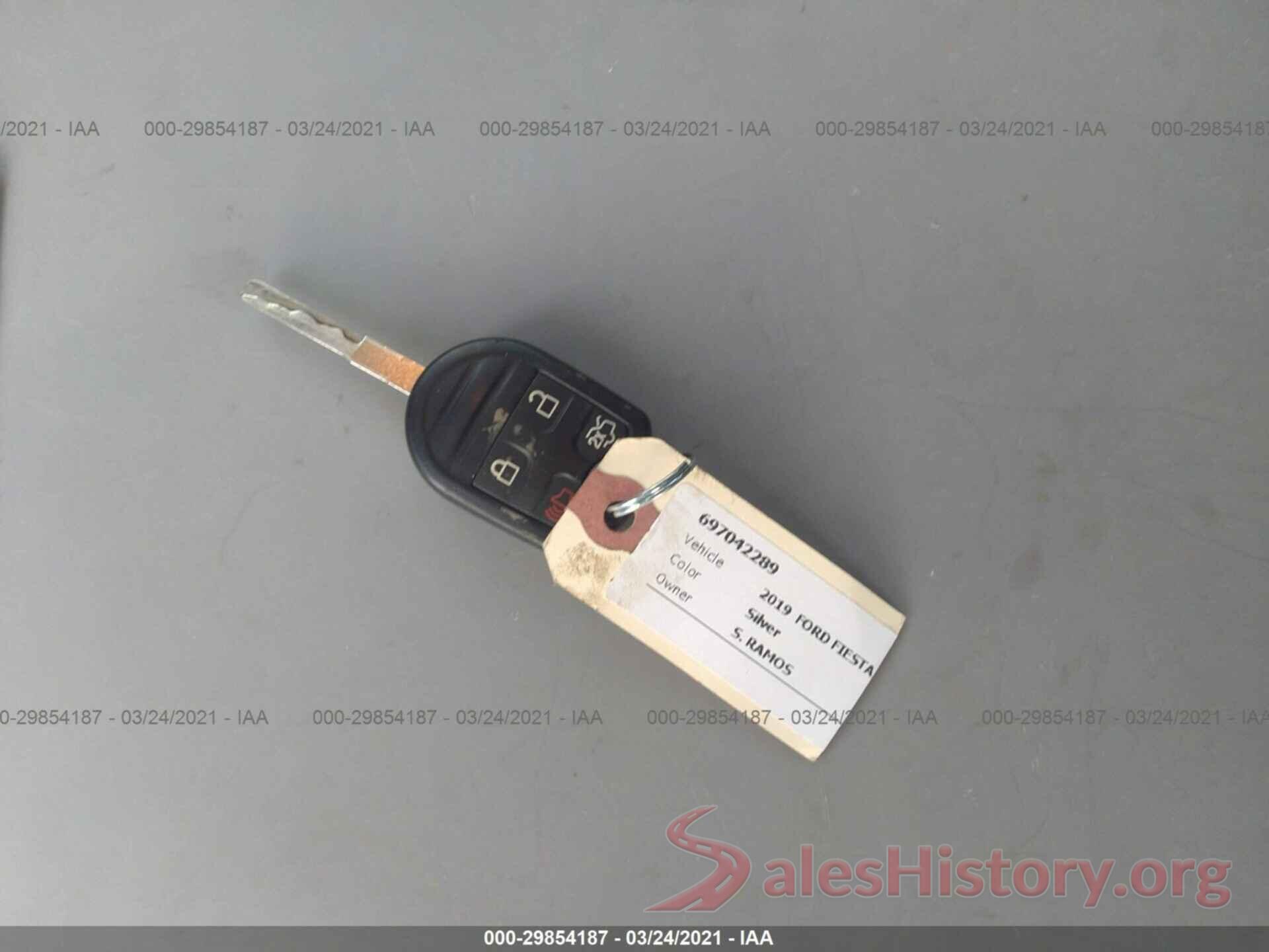 3FADP4AJ5KM132186 2019 FORD FIESTA