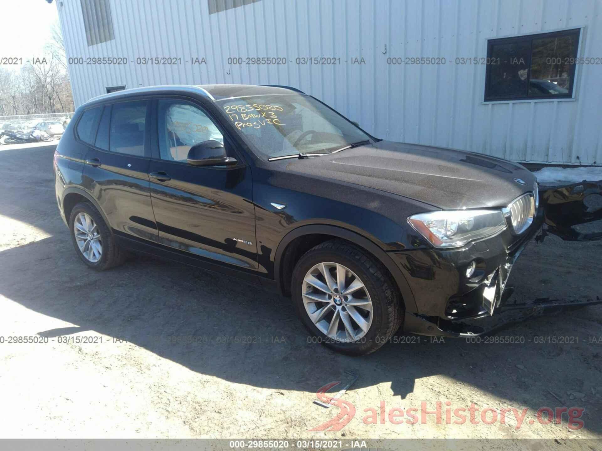 5UXWX9C59H0D98825 2017 BMW X3