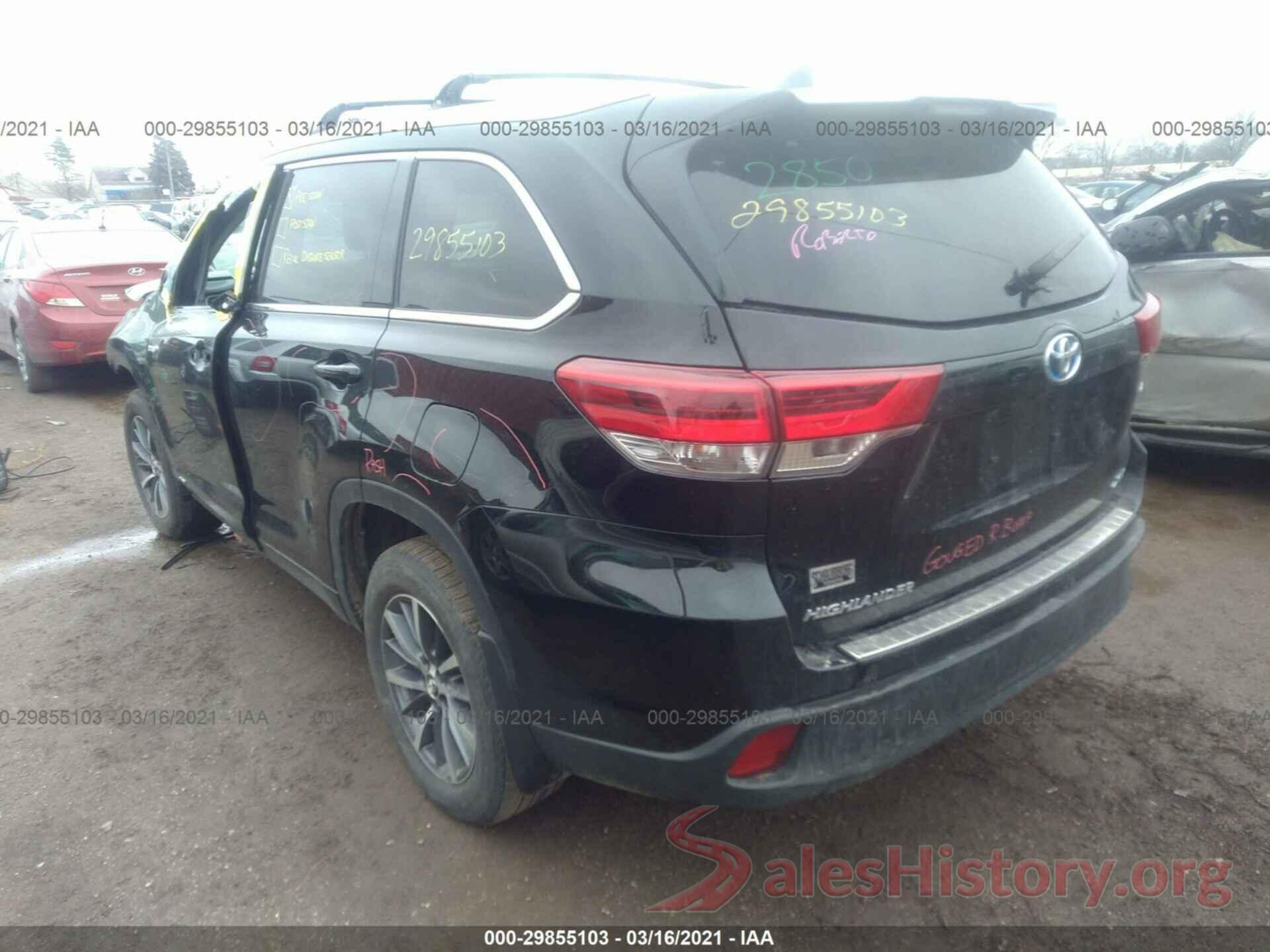 5TDJGRFH5JS039439 2018 TOYOTA HIGHLANDER