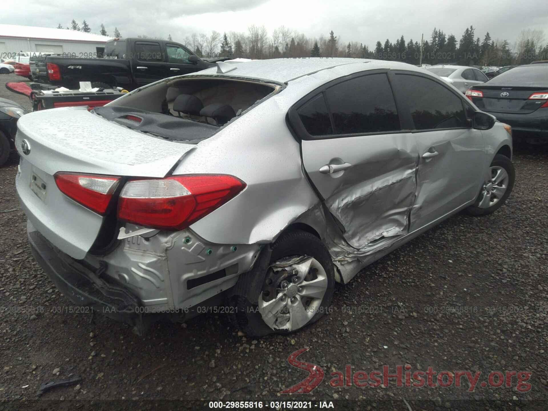 KNAFX4A64G5517697 2016 KIA FORTE