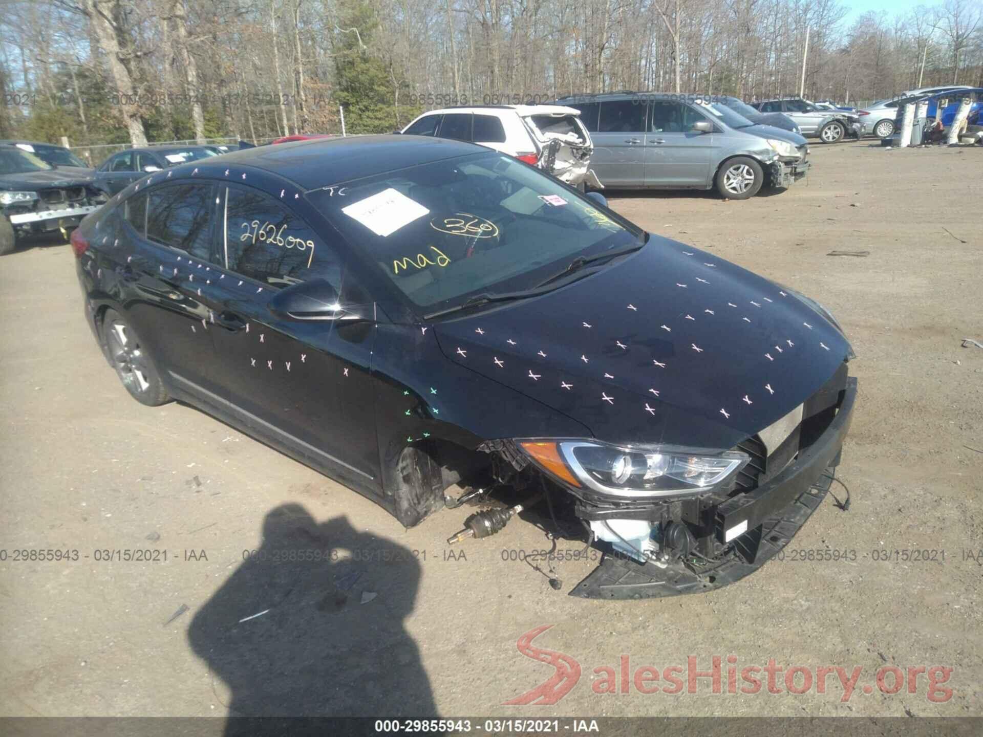 5NPD84LF7JH240989 2018 HYUNDAI ELANTRA