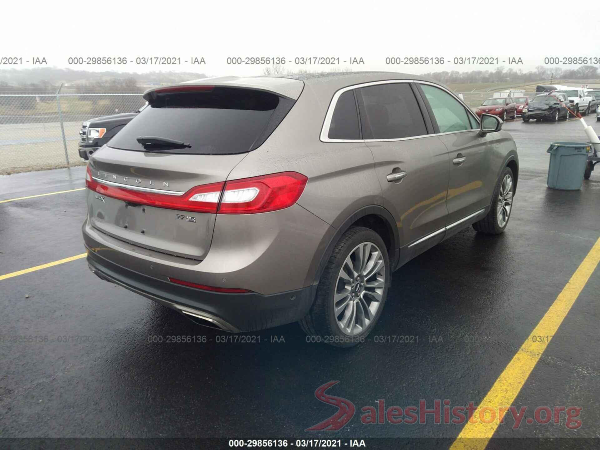 2LMTJ8LP9GBL48616 2016 LINCOLN MKX